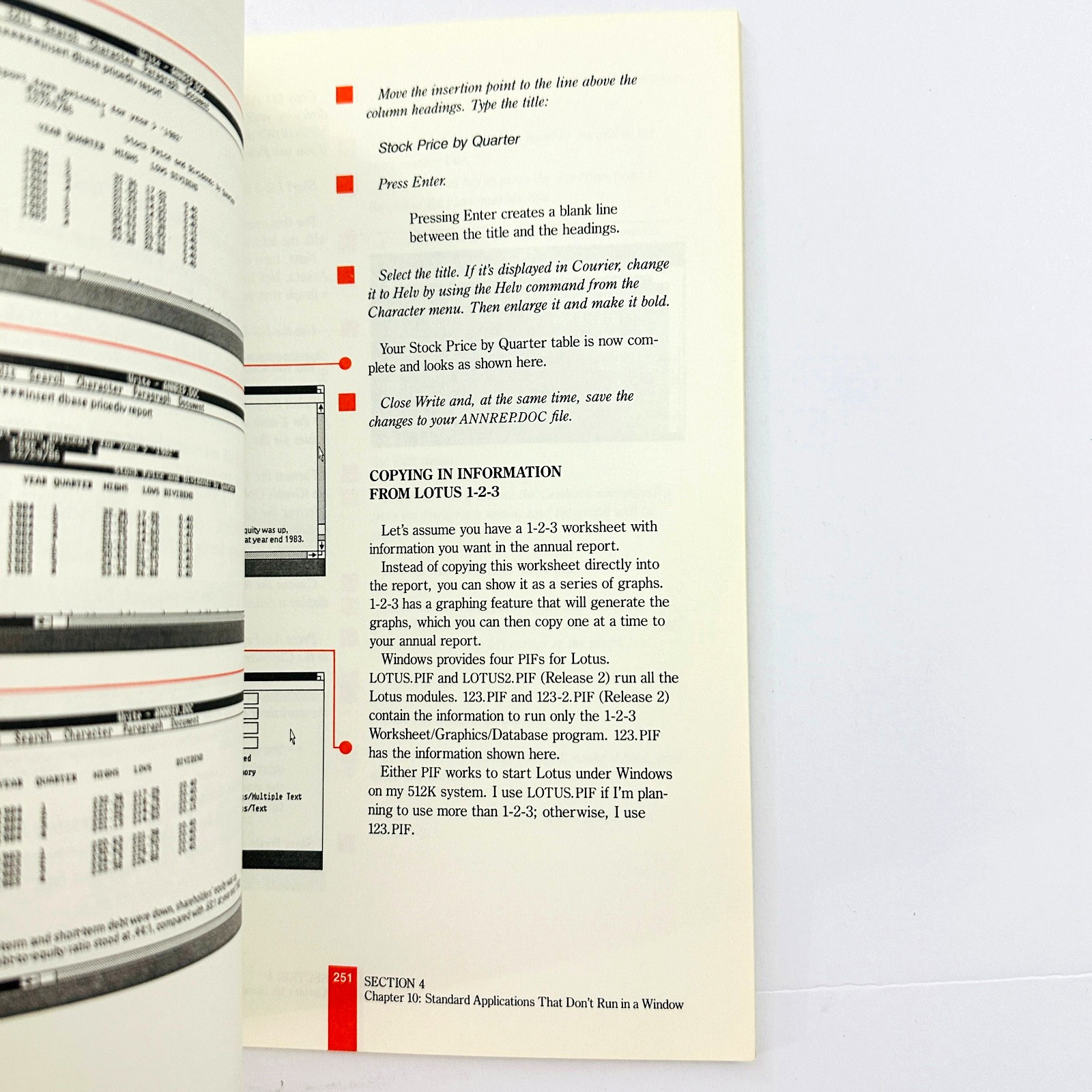 Windows 1.0 1986 Official Guide To Microsoft's Operating Environment 1st/1st
