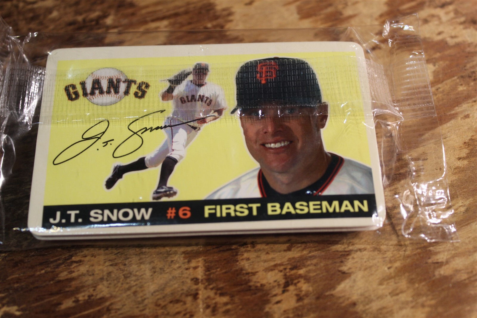 J T SNOW SAN FRANCISCO GIANT GIVEAWAY? ST FRANCIS HOSPITAL SIM TO 1955 TOPPS