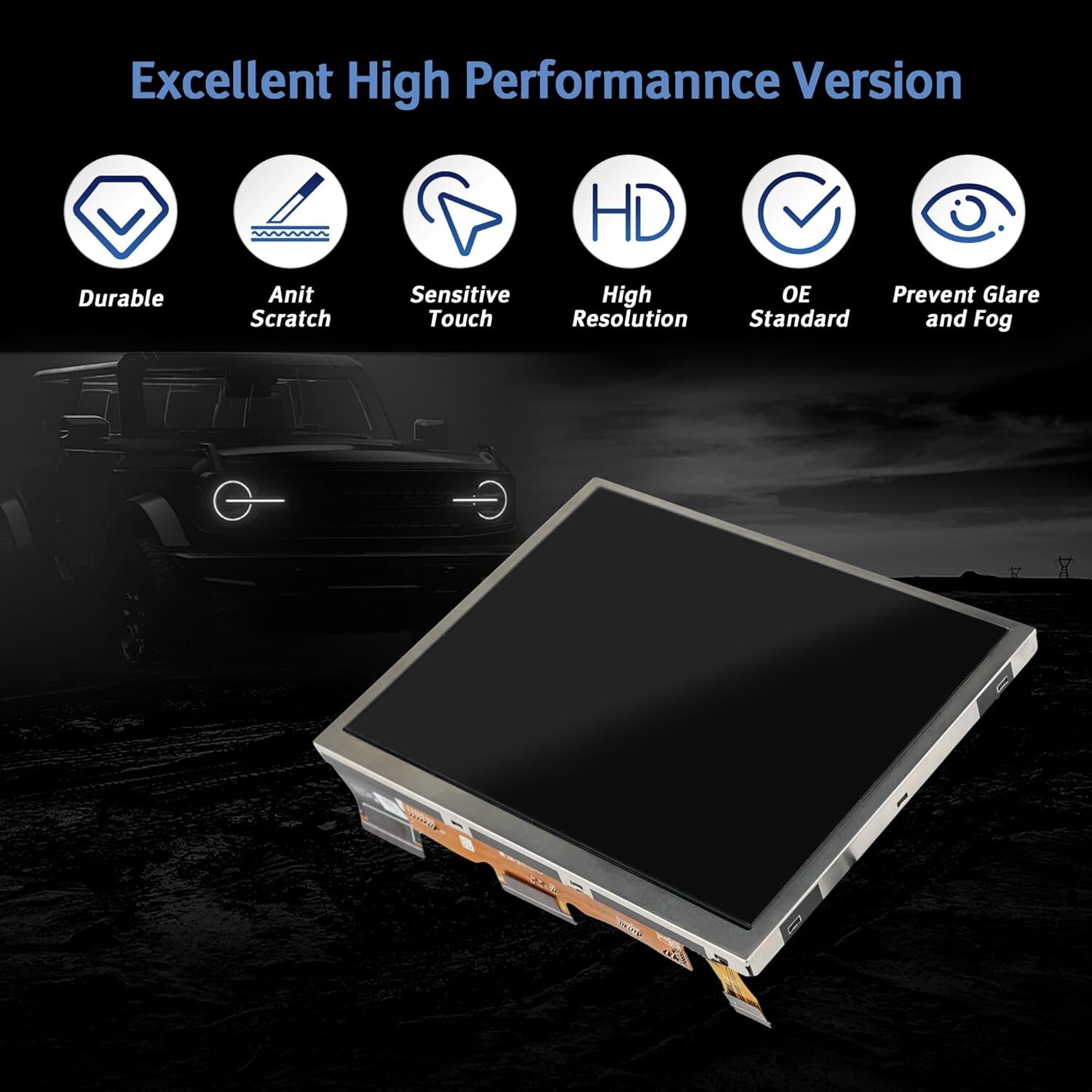 8.4" LCD Touch Screen Display For 2018-2023 Jeep Grand Cherokee Uconnect 4C