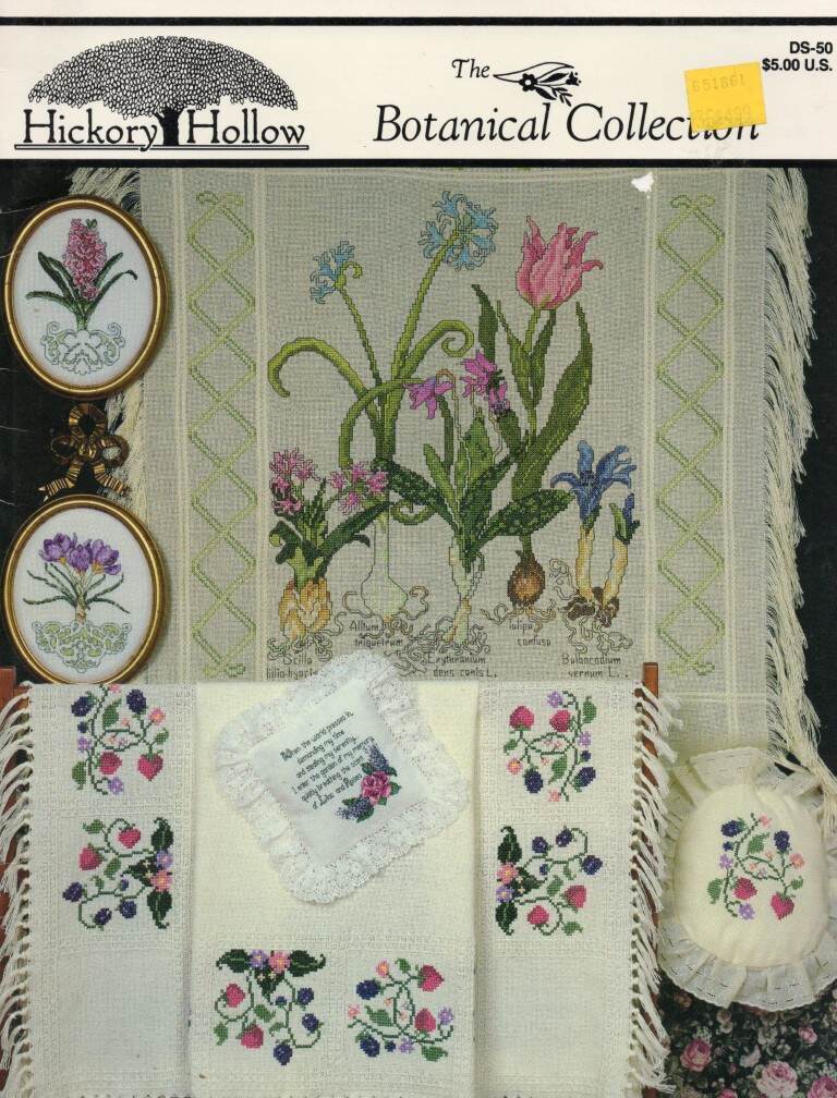 OOP!!! CROSS STITCH HICKORY HOLLOW THE BOTANICAL COLLECTION