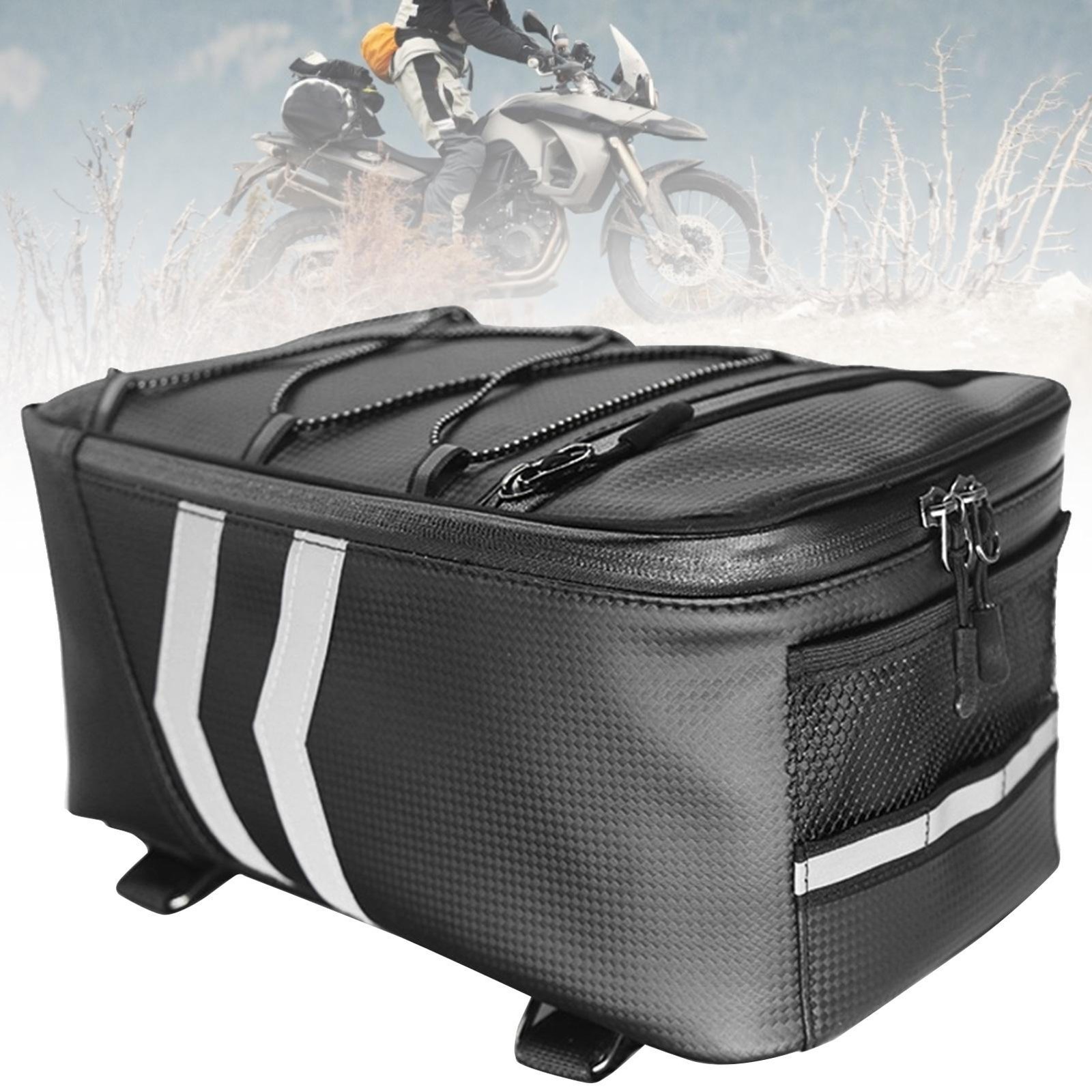 Motorcycle Tail Bag Helmet Luggage Pack Seat Saddle Rear  Storage Waterproof -9L