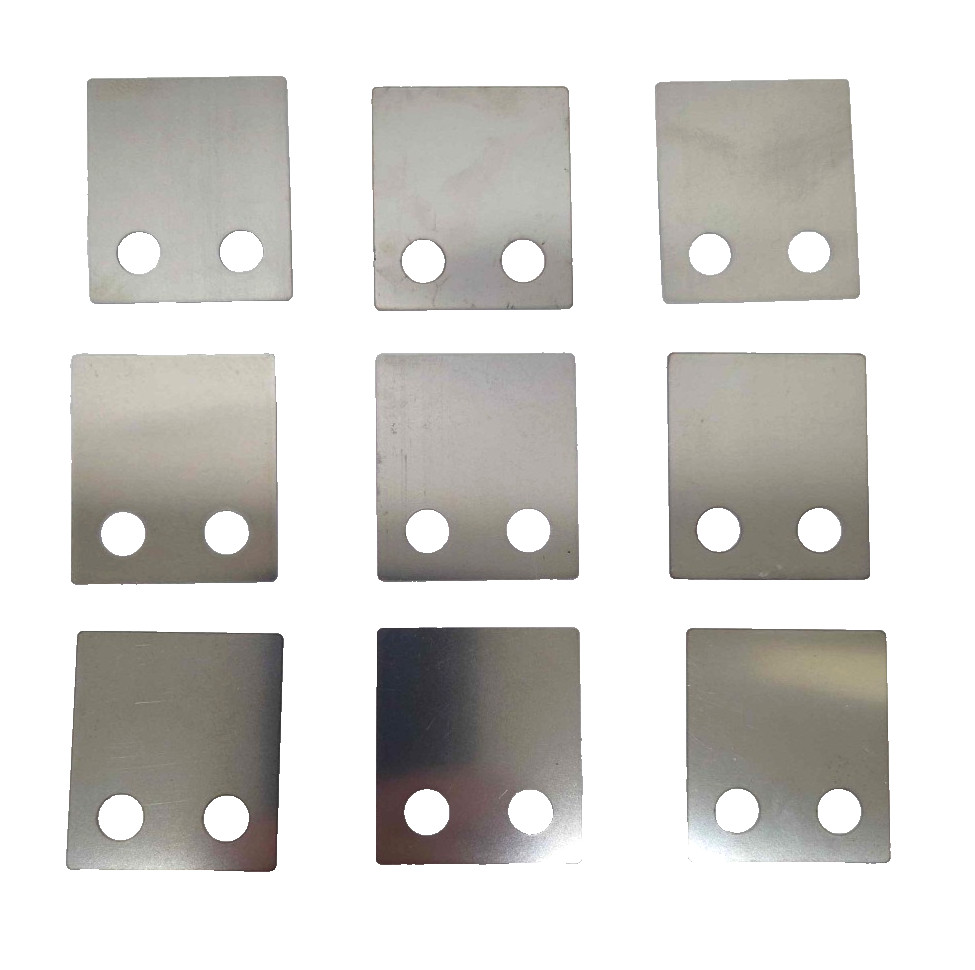 Qty 9 New Multivac Die Shims 11550976003, 32mm x 36.5mm x 0.3mm, Steel