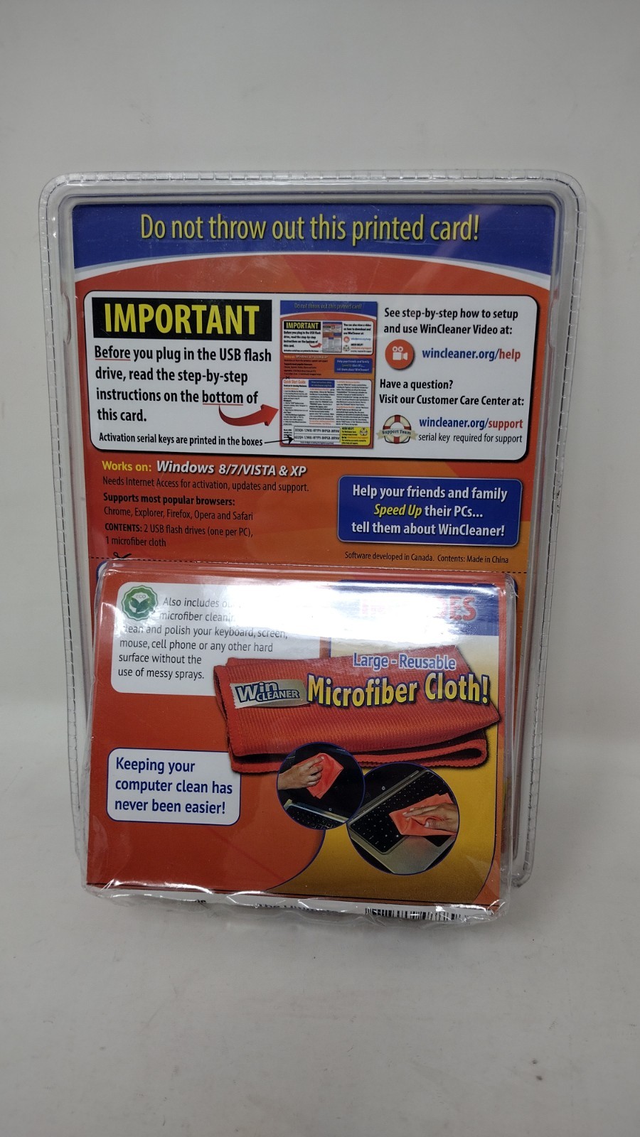Win Cleaner USB-One Click, Fast & Easy Computer Clean,Optimize, Repair & Protect