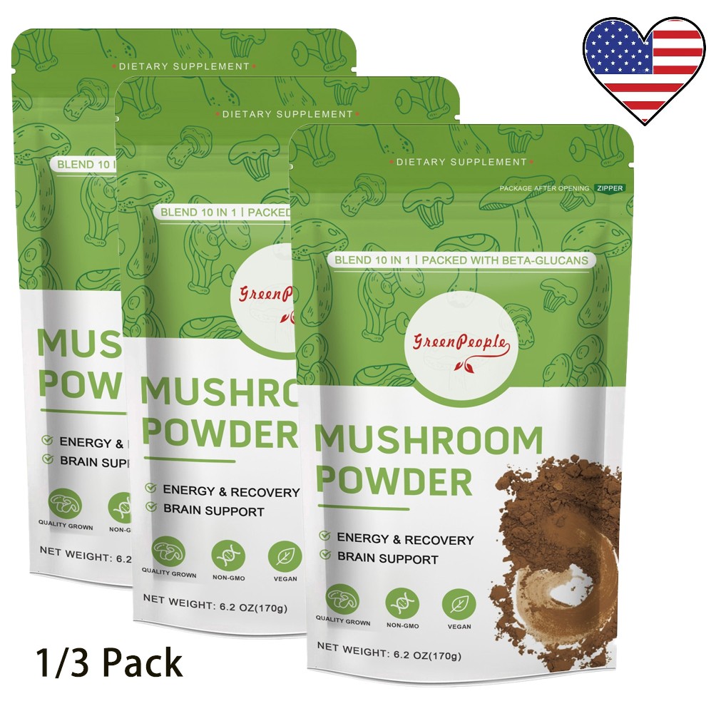 Mushroom Coffee (60 Servings) 10 Mushrooms for Focus & Gut Health Support
