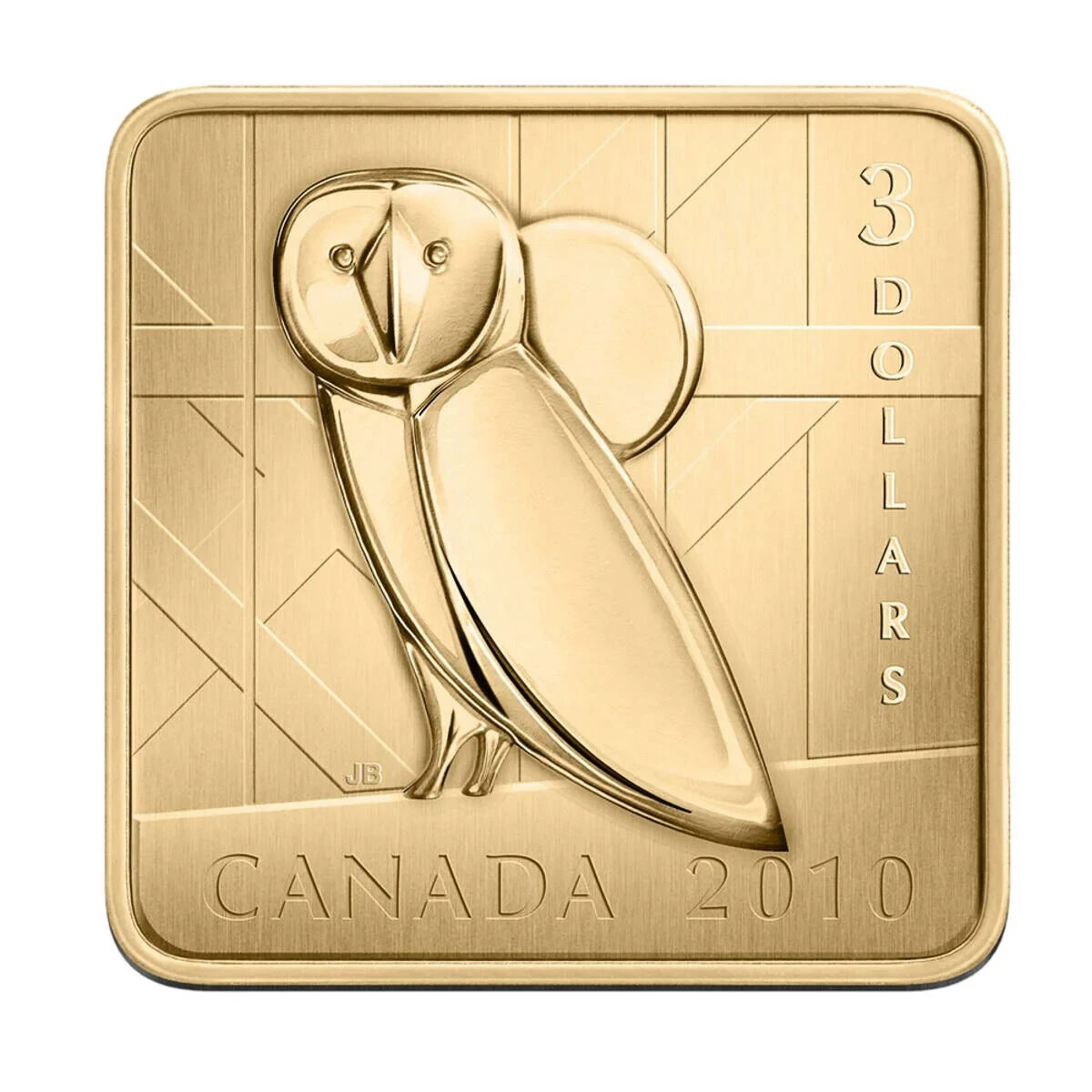 2010 Canada $3 Wildlife Conservation Series: Barn Owl - Sterling Silver Coin