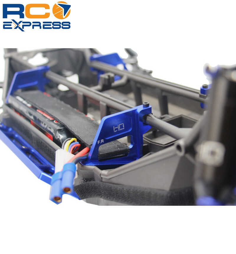 Hot Racing Traxxas Xmaxx 30mm Straps Aluminum Tall Battery Hold-Downs XMX126M06