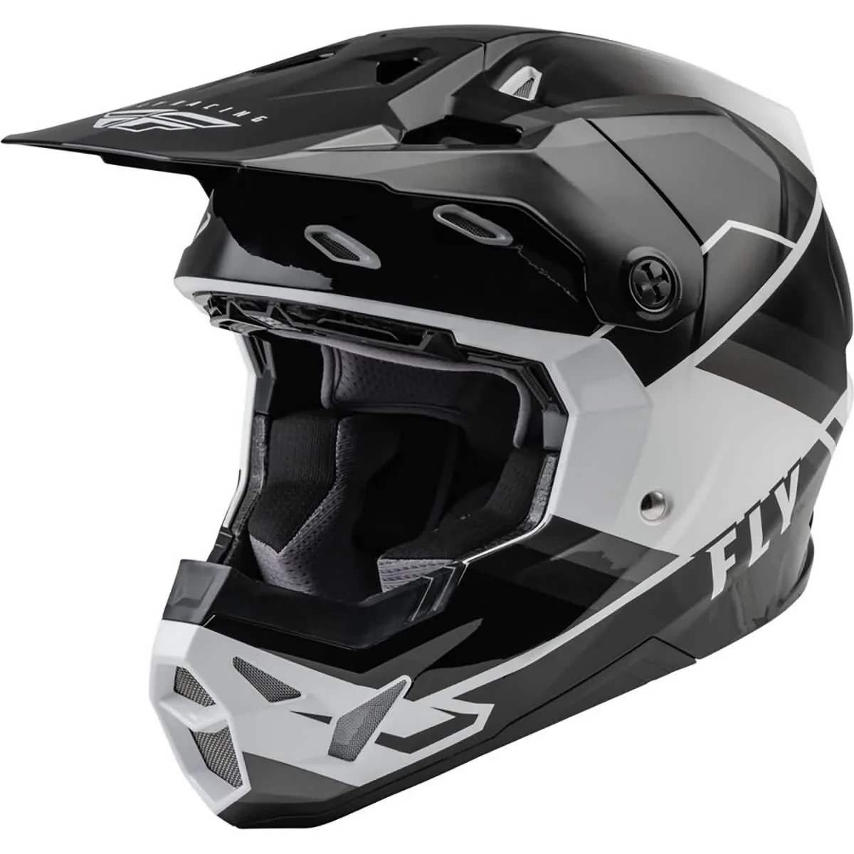 FLY RACING FORMULA CP RUSH HELMET GREY/BLACK/WHITE SM 73-0023S
