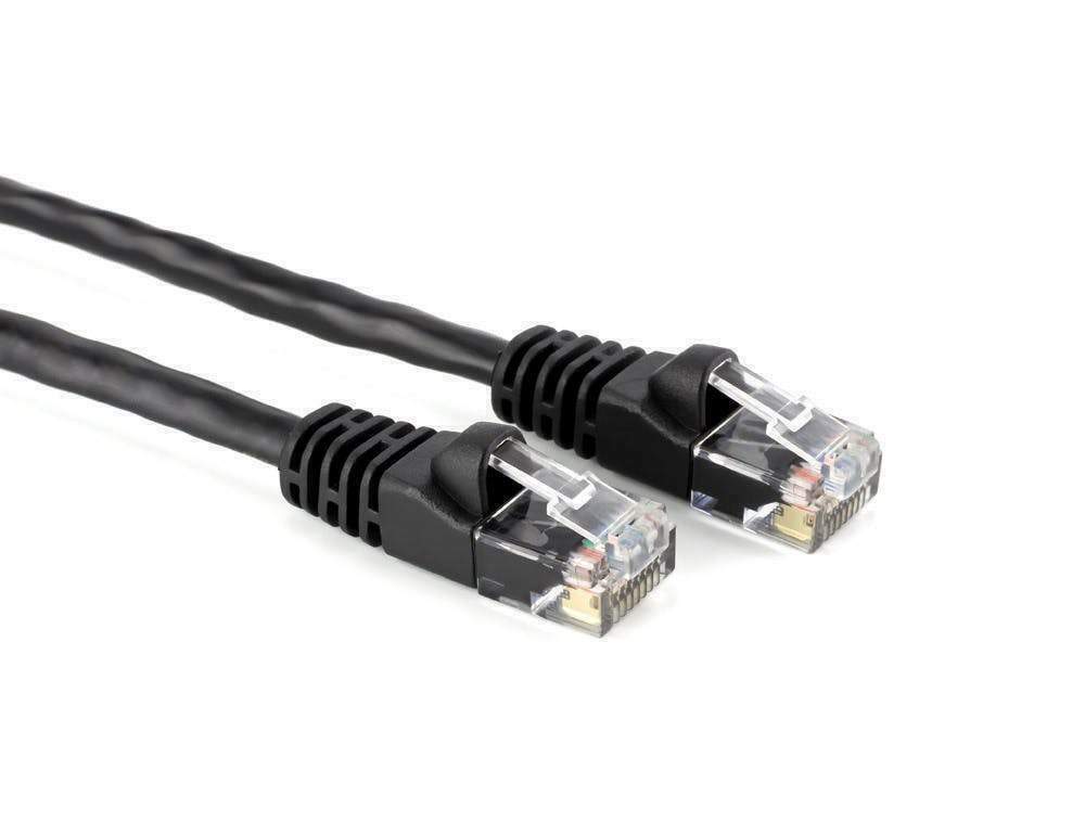 3FT CAT6 Ethernet Patch Cable Black RJ45 550Mhz UTP 1M