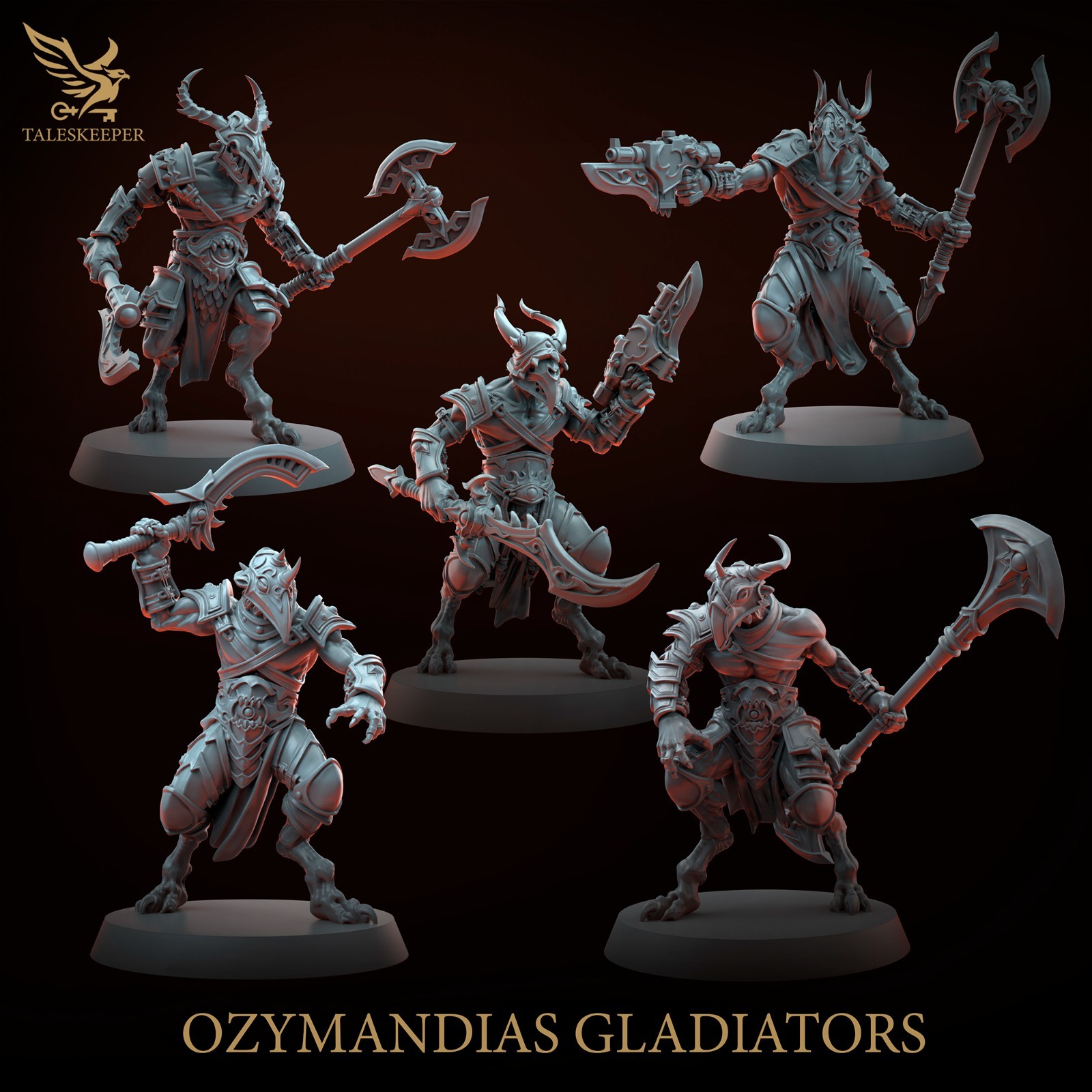 Ozymandias Gladiators Change Demons - Chaos Heretic Traitors Demon 28mm Grimdark