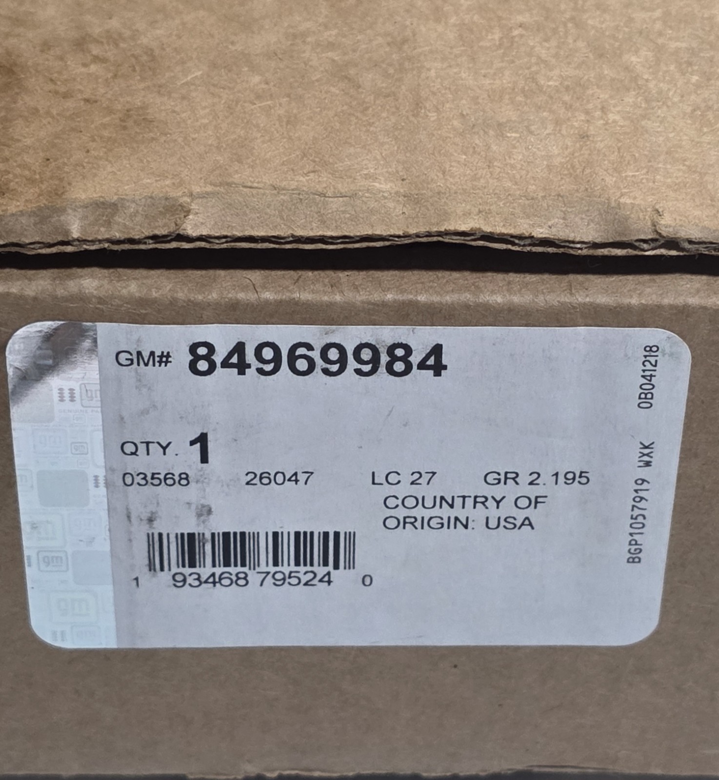 Genuine GM Active Safety Control Module 84969984