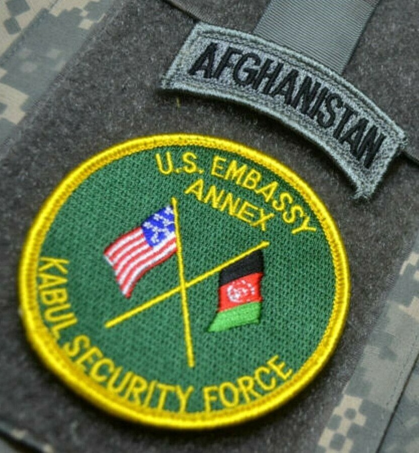 US EMBASSY ANNEX KABUL SECURITY FORCE PRIVATE CONTRACTOR PMC + AFGHANISTAN TAB