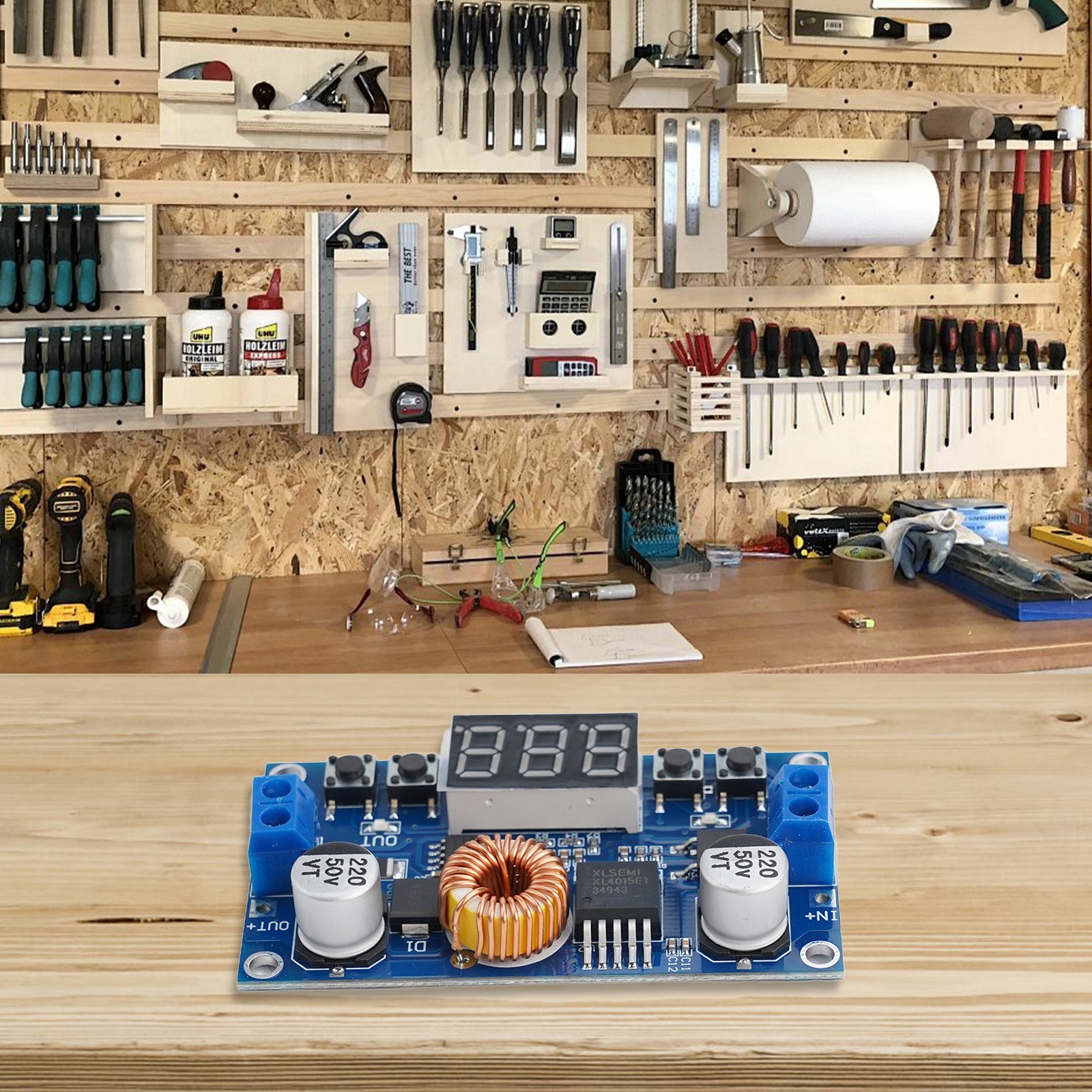 Digital Control 5A CNC Power Supply with Input/Output Voltage Indicators