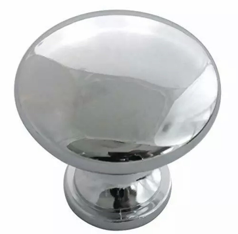(lot of 25) Laurey 54626-25 Danica Polished Chrome Cabinet Hardware Knob