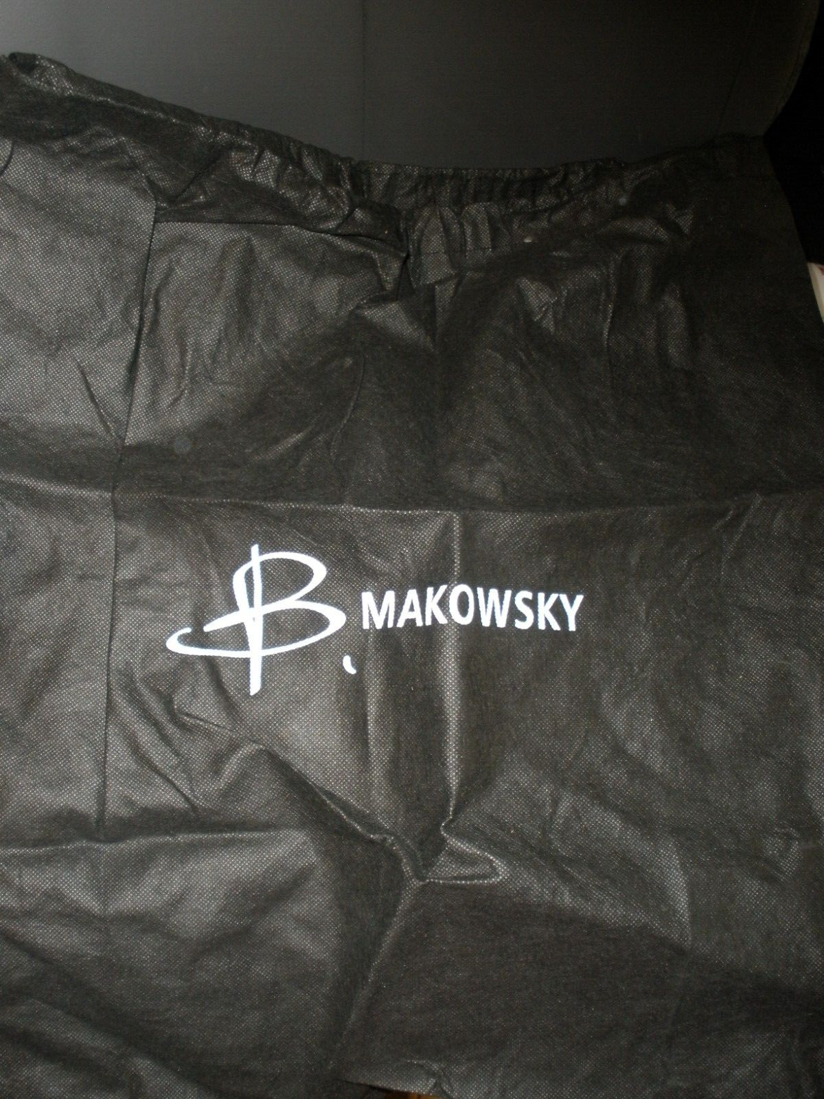 B. Makowsky Protective Dust Bag ONLY 20"x22" EUC Black (P43)