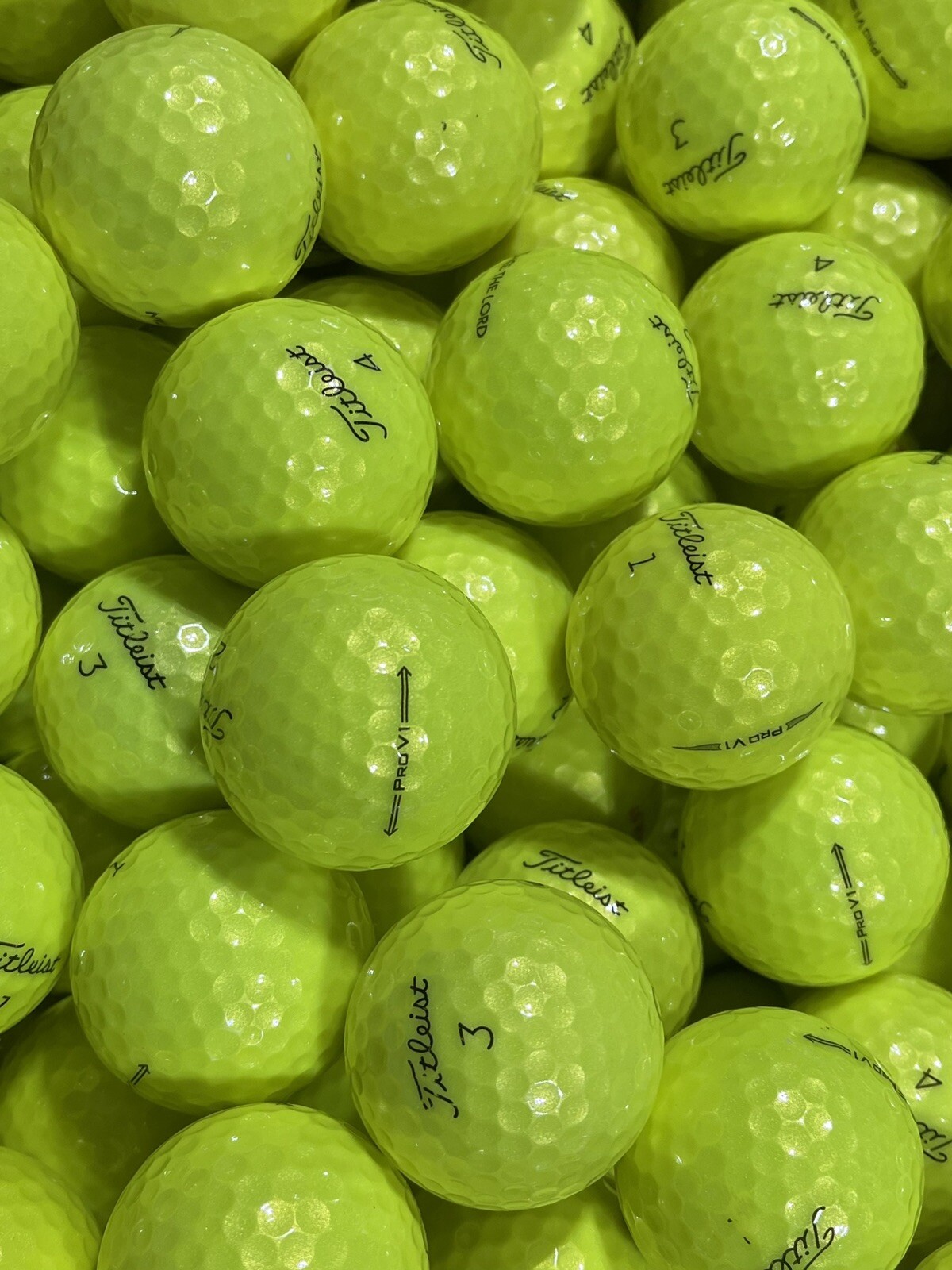 4 Dozen Titleist Prov1 Yellow 5AAAAA+ MINT CONDITION GOLF BALLS