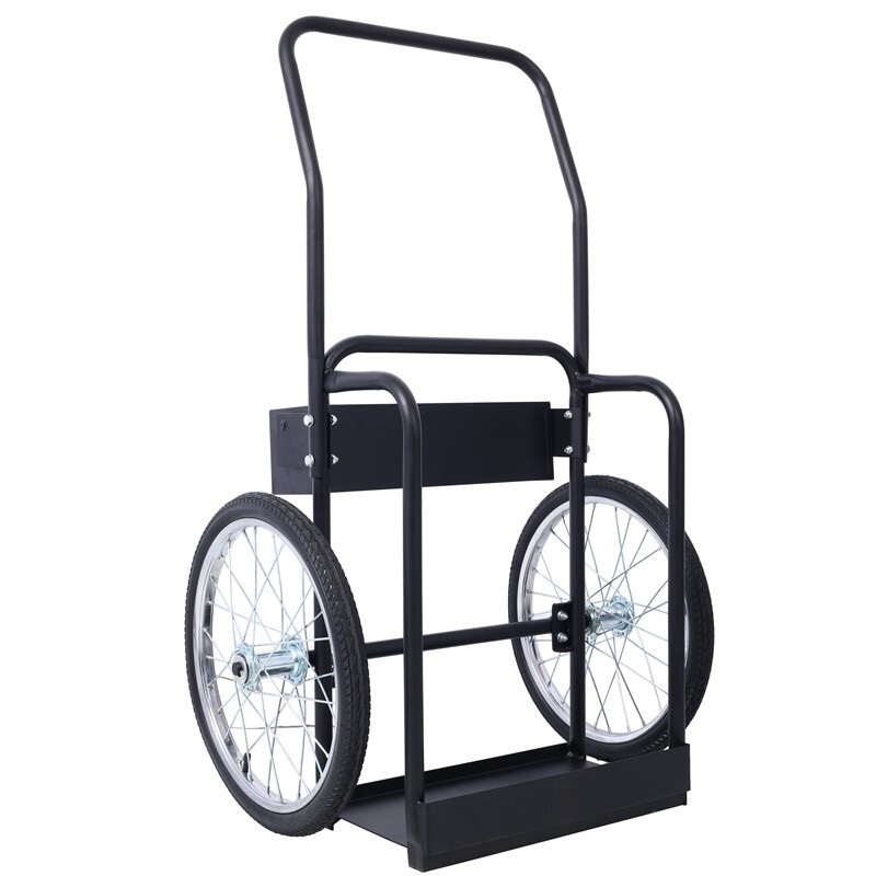 Large Dual Cylinder Cart Oxygen & Acetylene Tank Cart Dolly 20"  Pneumatic Wheel