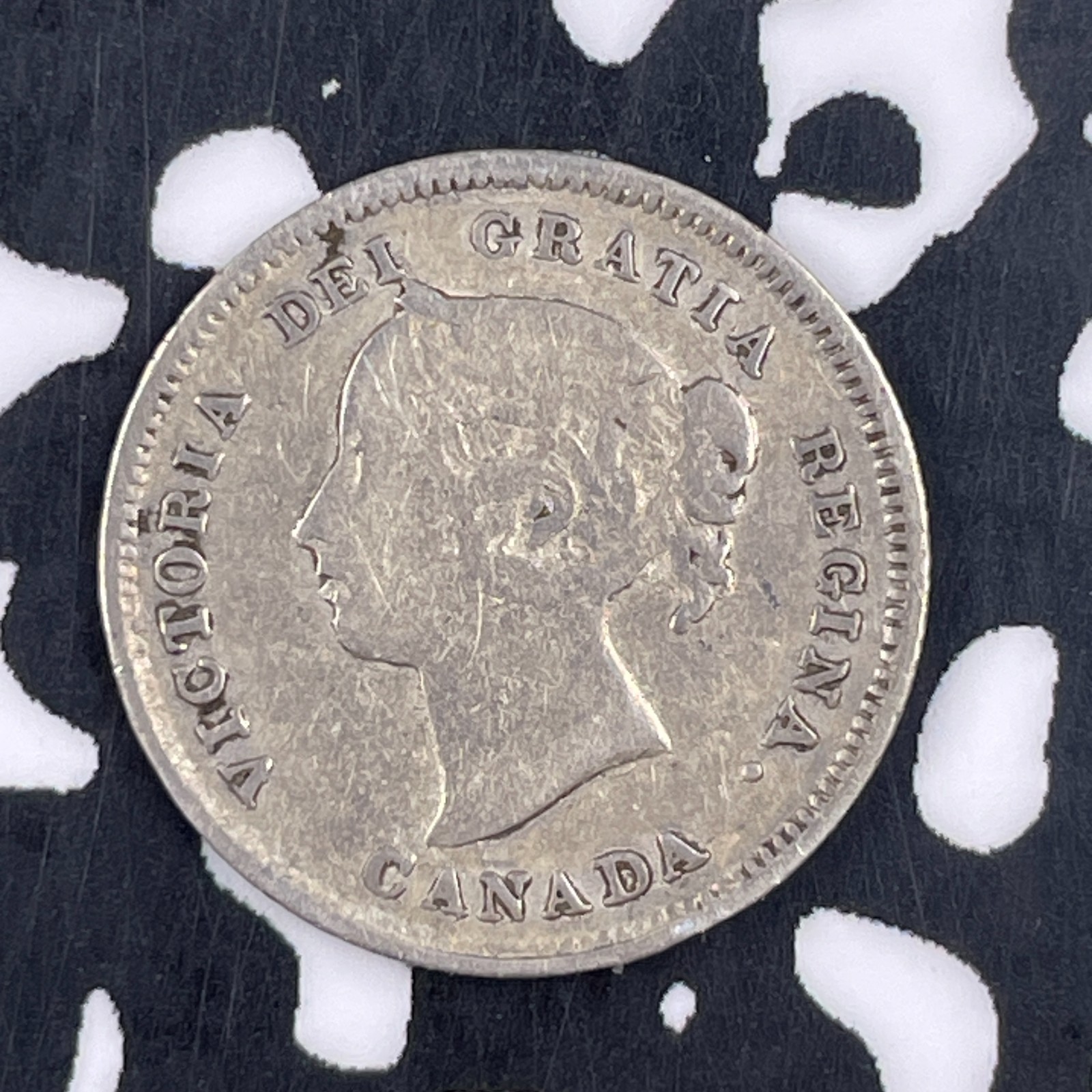 1884 Canada 5 Cents Lot#JM1302 Silver! Key Date!