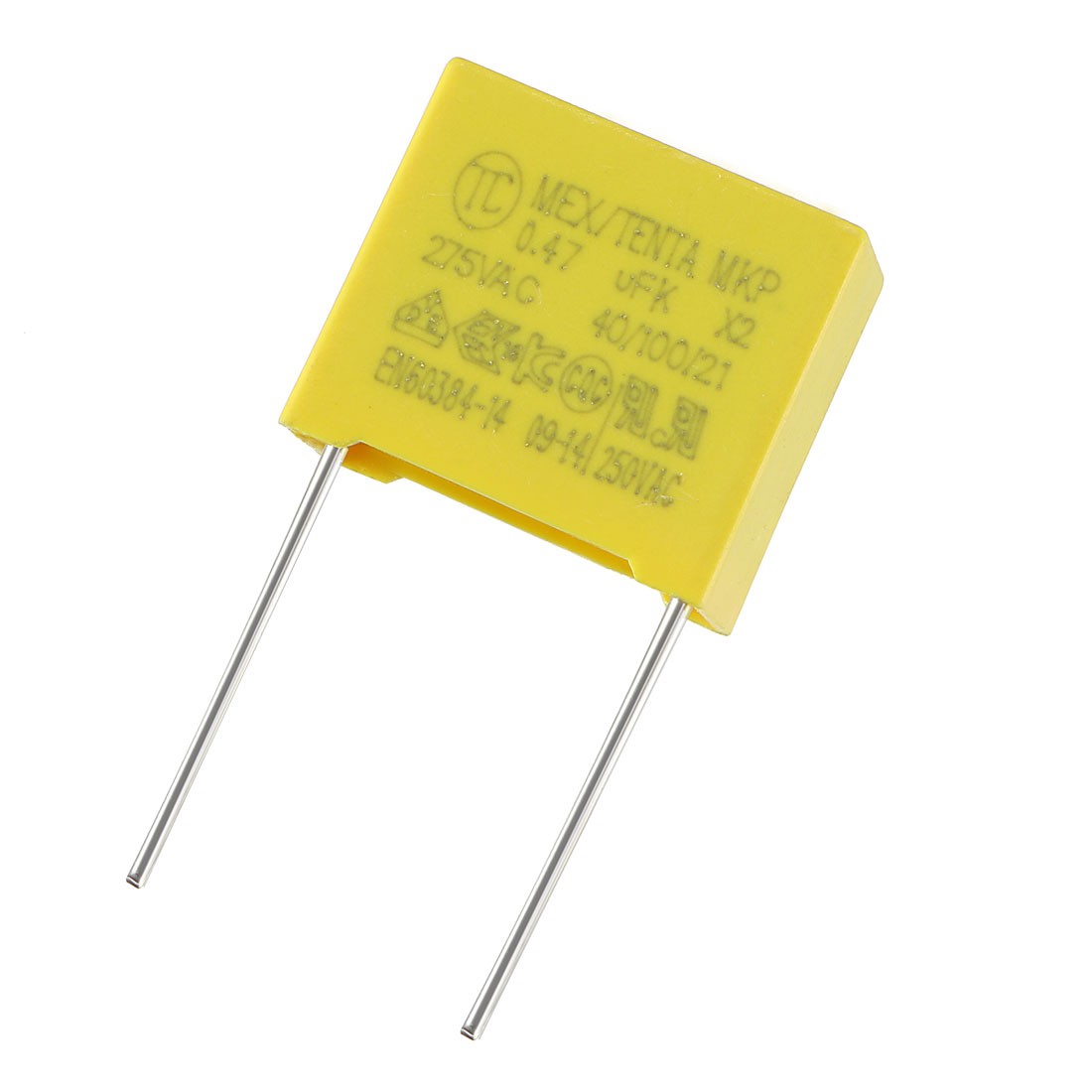 5 x Safety Capacitors Polypropylene Film 0.47uF 275VAC X2 MKP