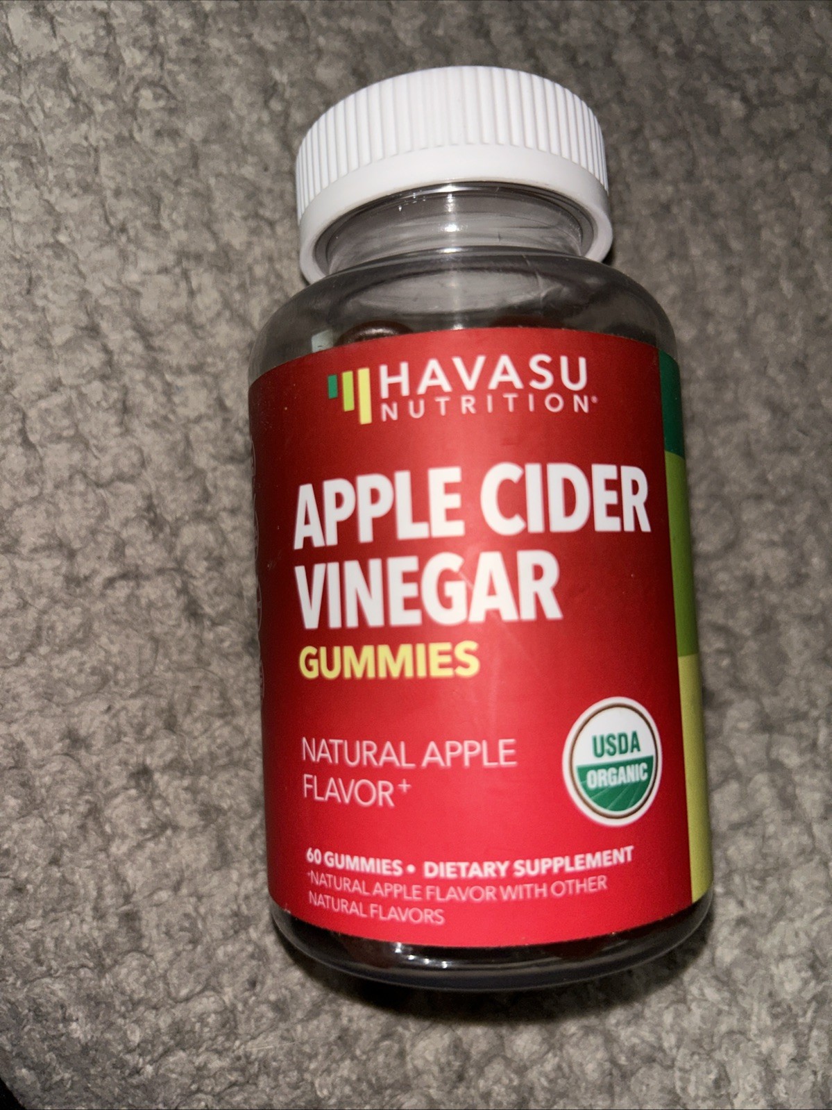 HAVASU Nutrition APPLE CIDER VINEGAR 60 Apple Gummies Sealed Exp 11/2025