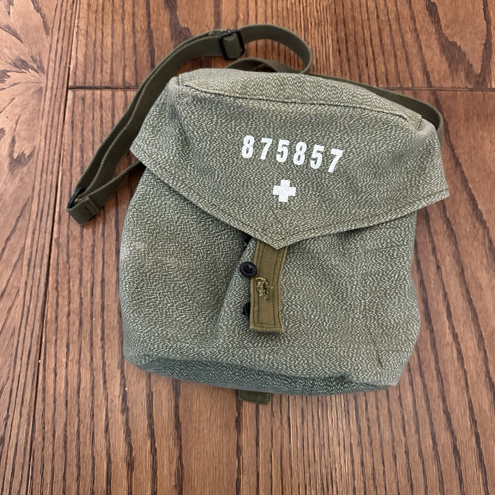 Fox Outdoor Swiss Style Medic Bag - Salt and Pepper Canvas Messenger Satchel