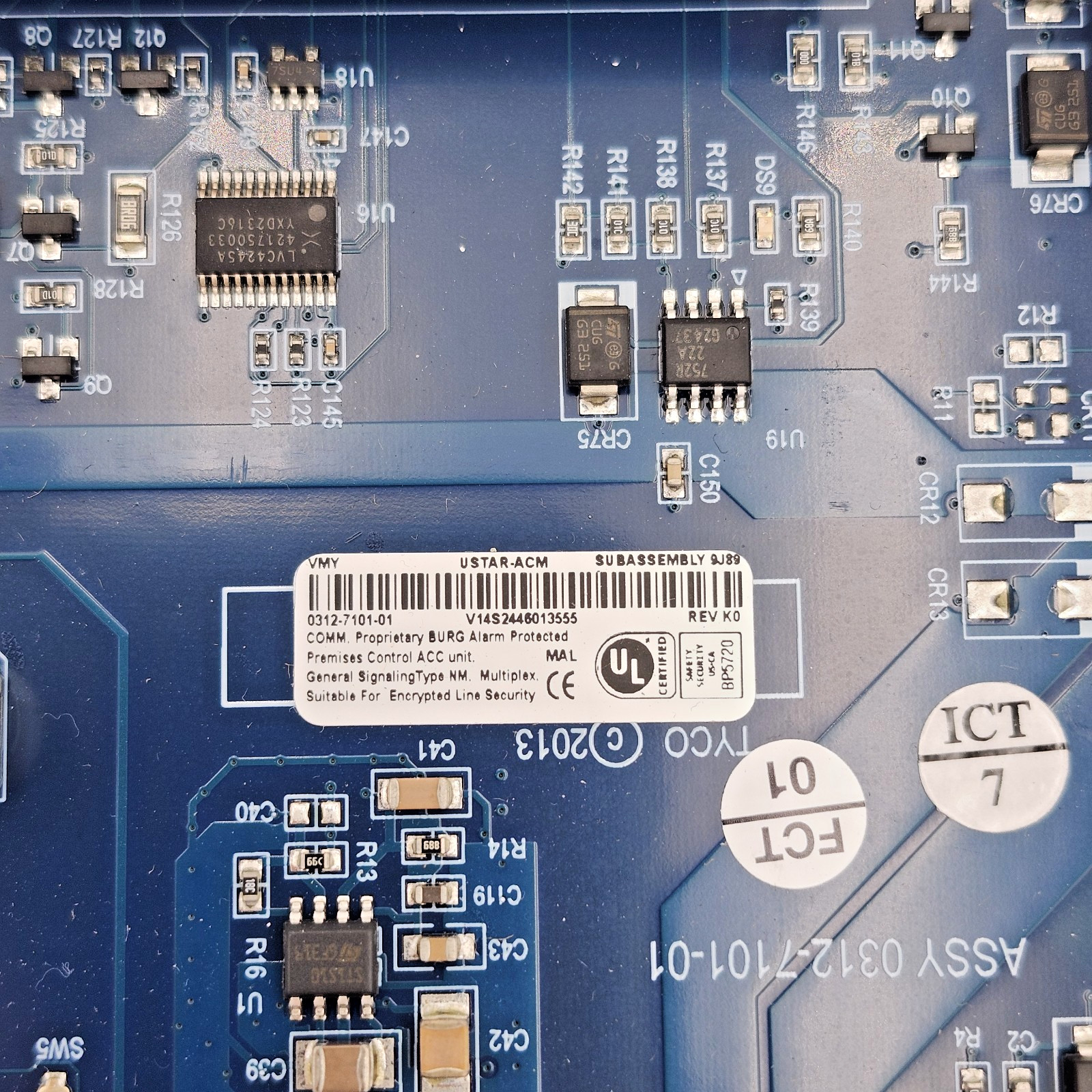 Software House Tyco Access Control Module Board ASSY 0312-7101-01 USTAR-ACM