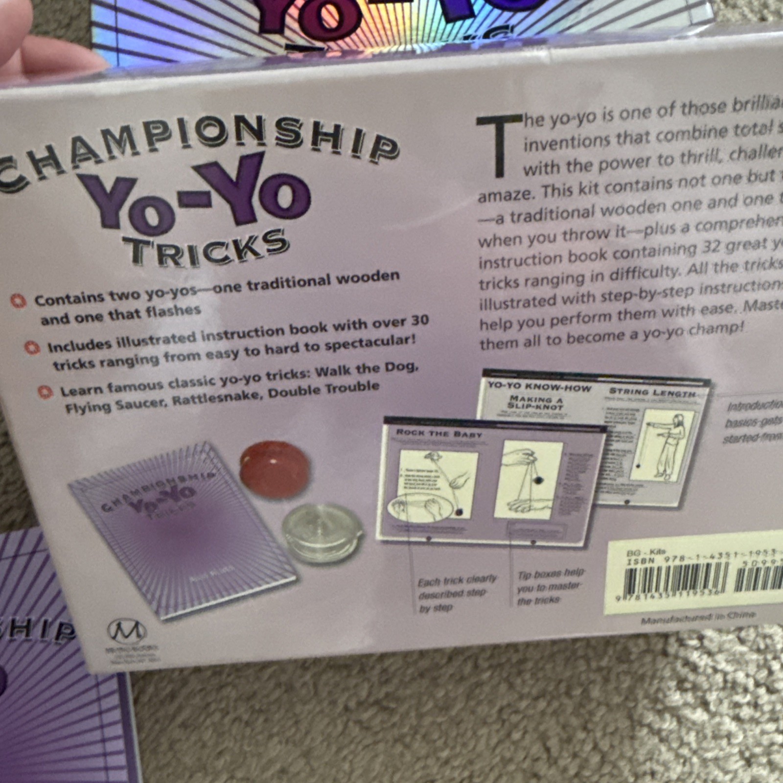 Championship Yo-Yo Tricks Book And 2 Yo-Yo’s By Dave Oliver