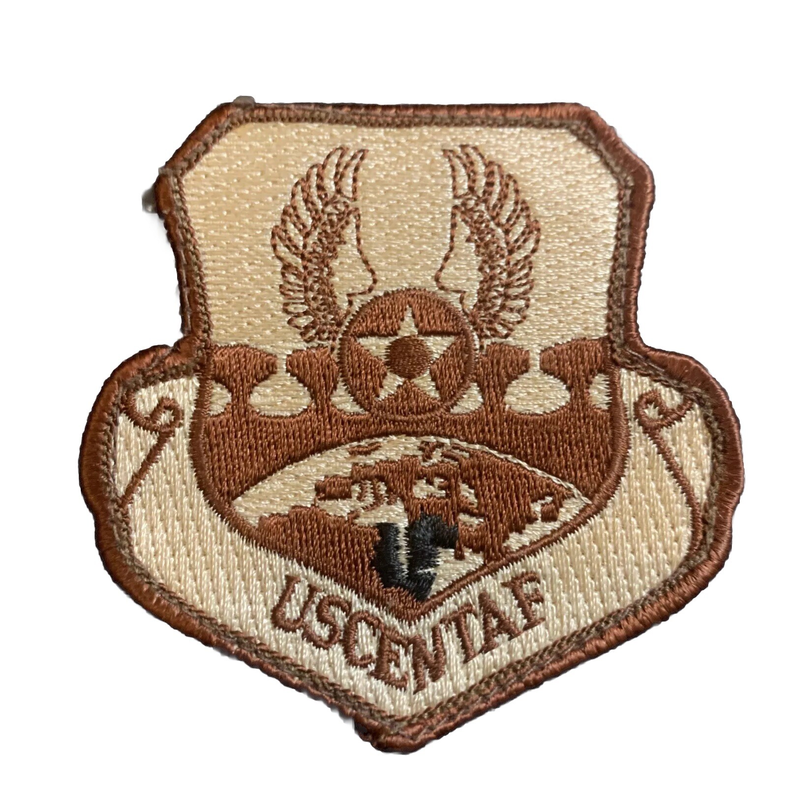 USAF Air Force USCENTAF Patch Insignia Crest Desert Tan Uniform-U