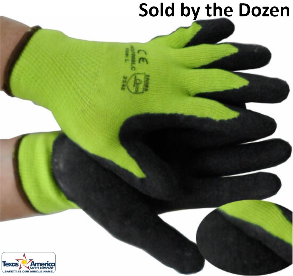 LIME Seamless Conforming Glove with Black Palm (Sold by Dozen)