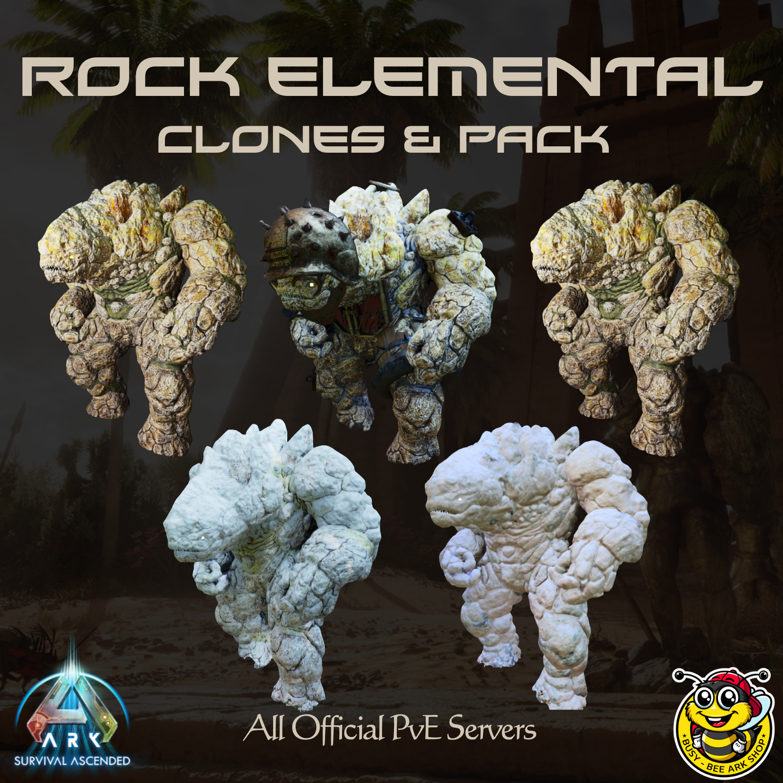 ARK-Survival-Ascended-PvE-PC-XBOX-PS5-ASA-Rock-Elemental-Pack-BusyBee