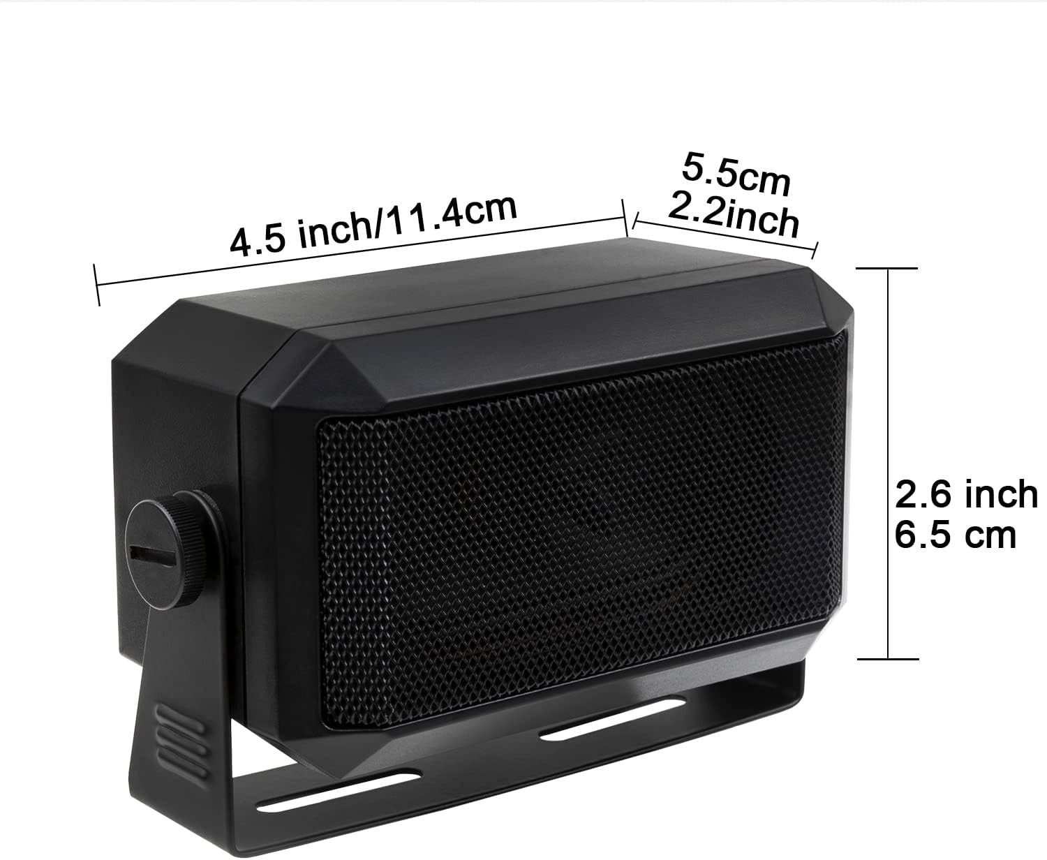 5W Rectangular Communications Speaker for Ham & CB Radios - Black