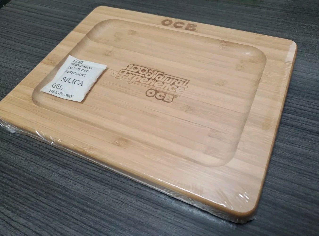OCB Bamboo Rolling Tray - 9" x 7"