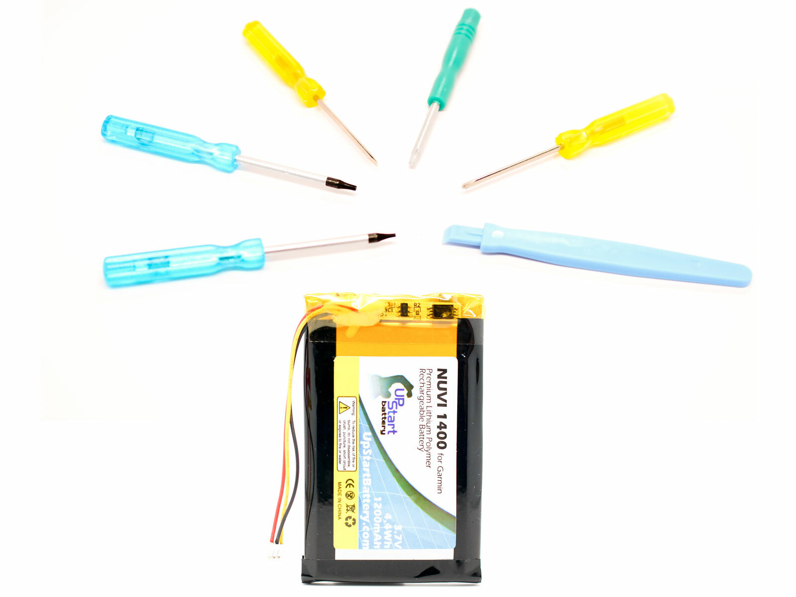 Garmin Nuvi 1450 Battery with Tools Kit (1200mAh, 3.7V, Lithium Polymer)