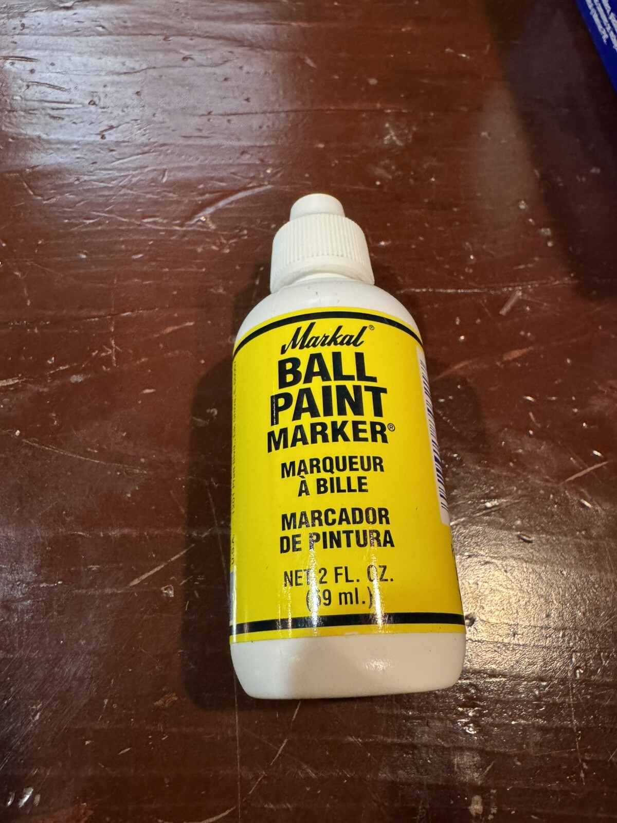 Markal Ball Paint Marker with 1/8" Tip, Yellow
