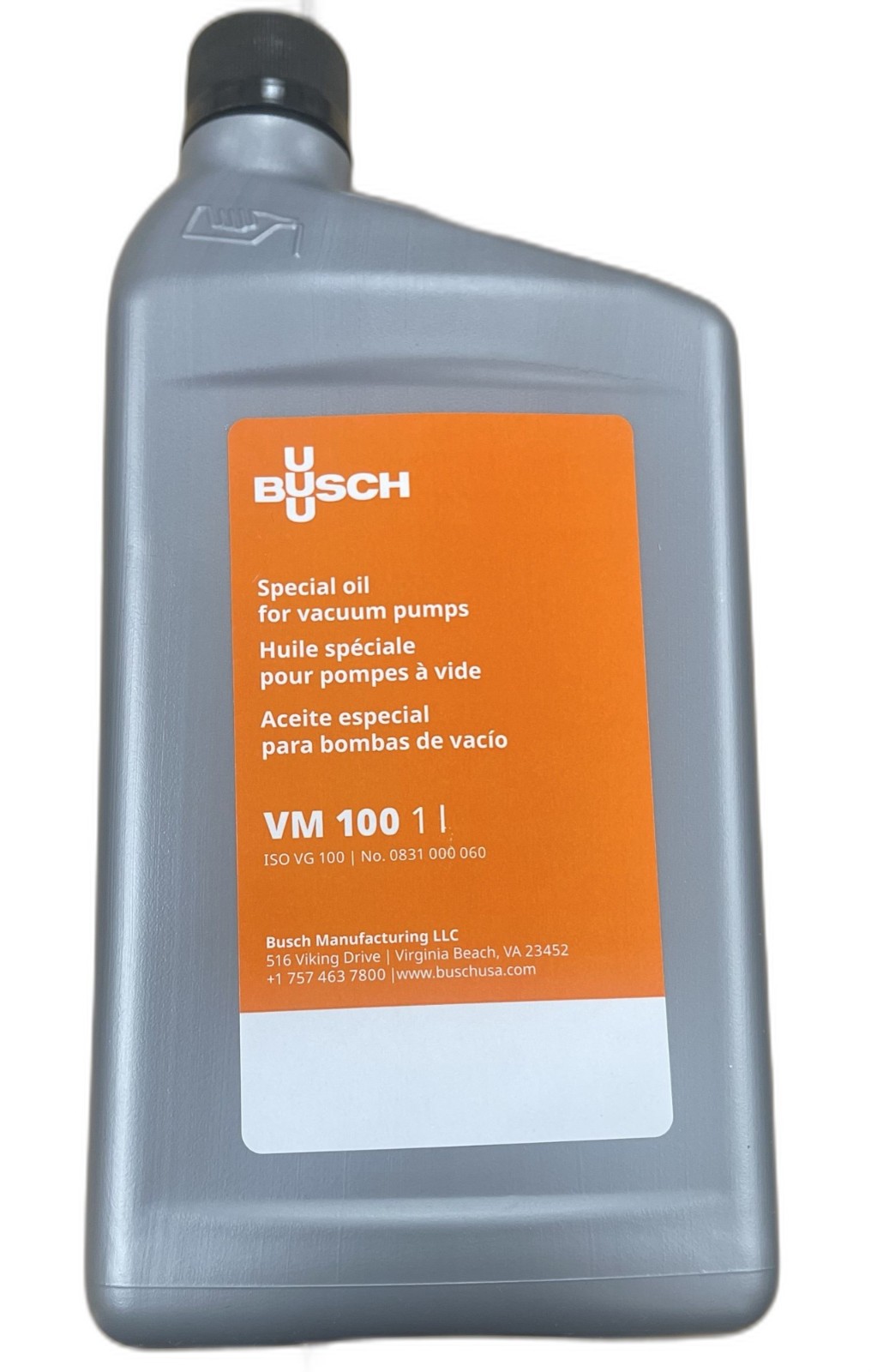 VM100 BUSCH R 530 VACUUM PUMP OIL 1 QUART VACUUMS PUMPS