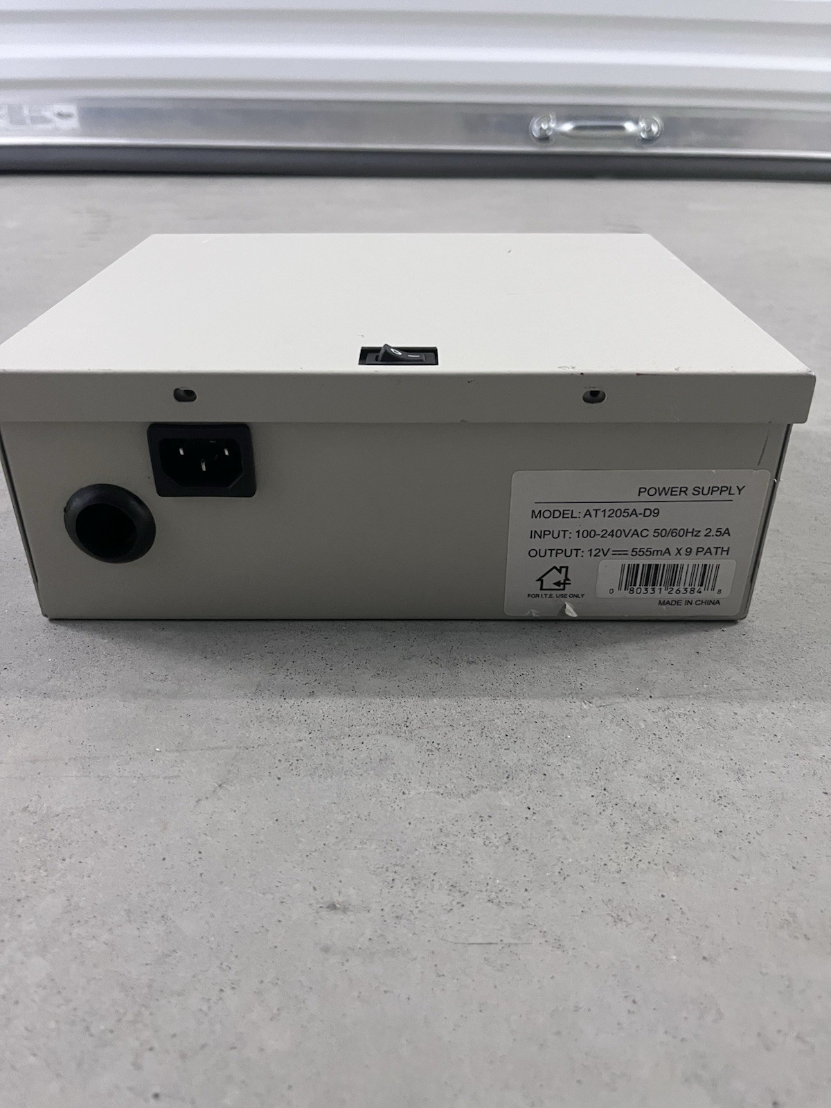 Beige Wired Power Supply AT1205A-D9 12V Wall Mounted Security Camera