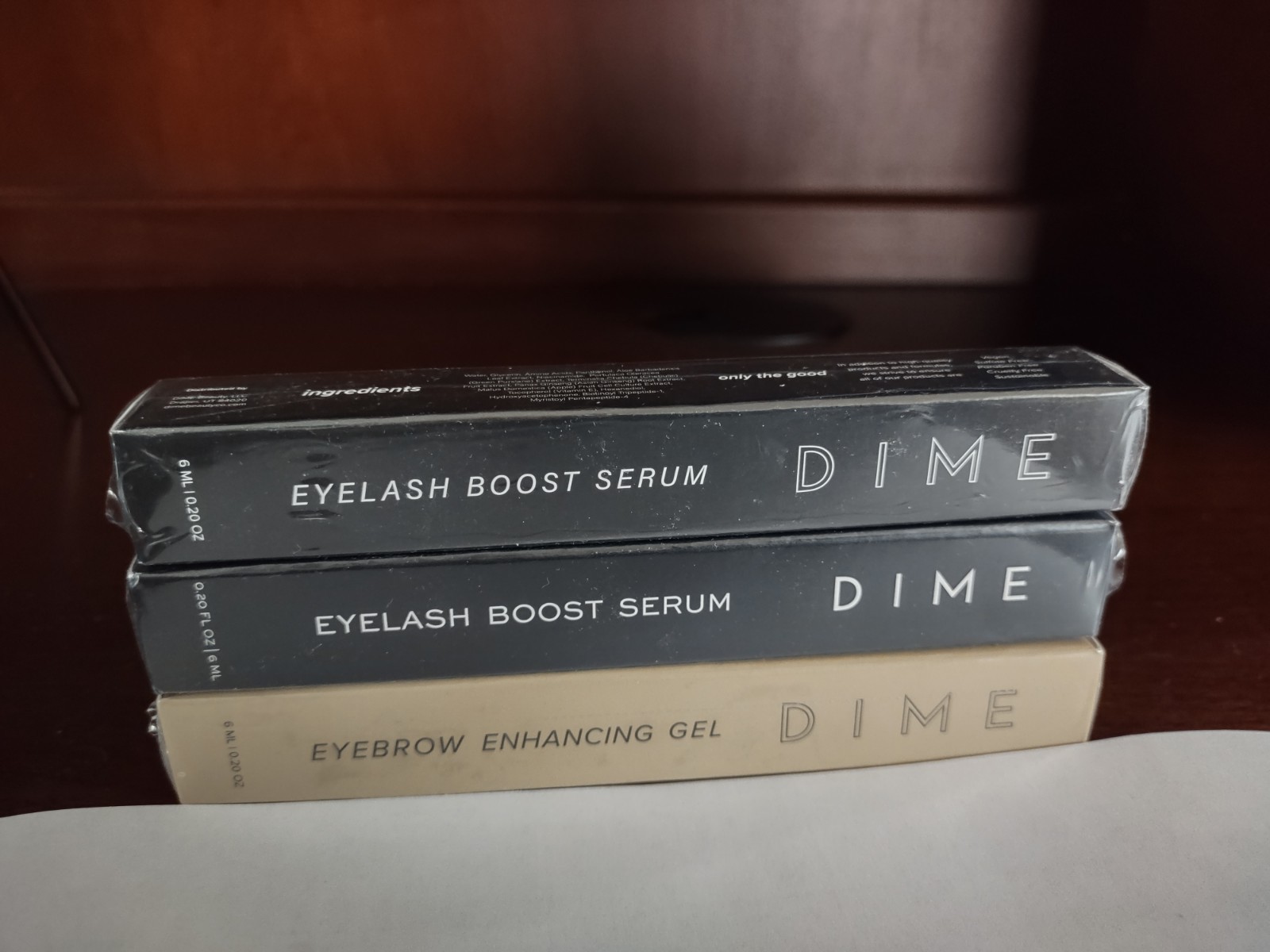 2 DIME Beauty Eyelash Boost Serum 6 ML / .20 OZ and Eyebrow Enhancing Gel NEW