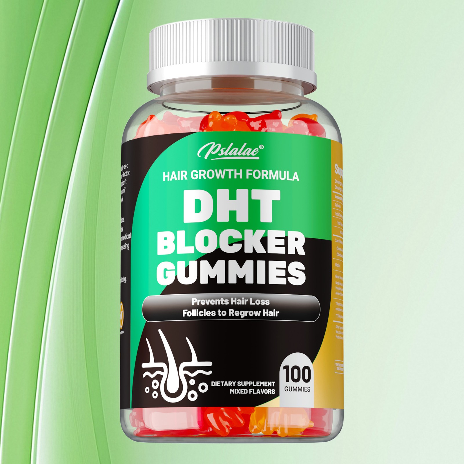 DHT Blocker Gummies - Promote Hair Growth, Prevent Hair Loss, Prostate Health