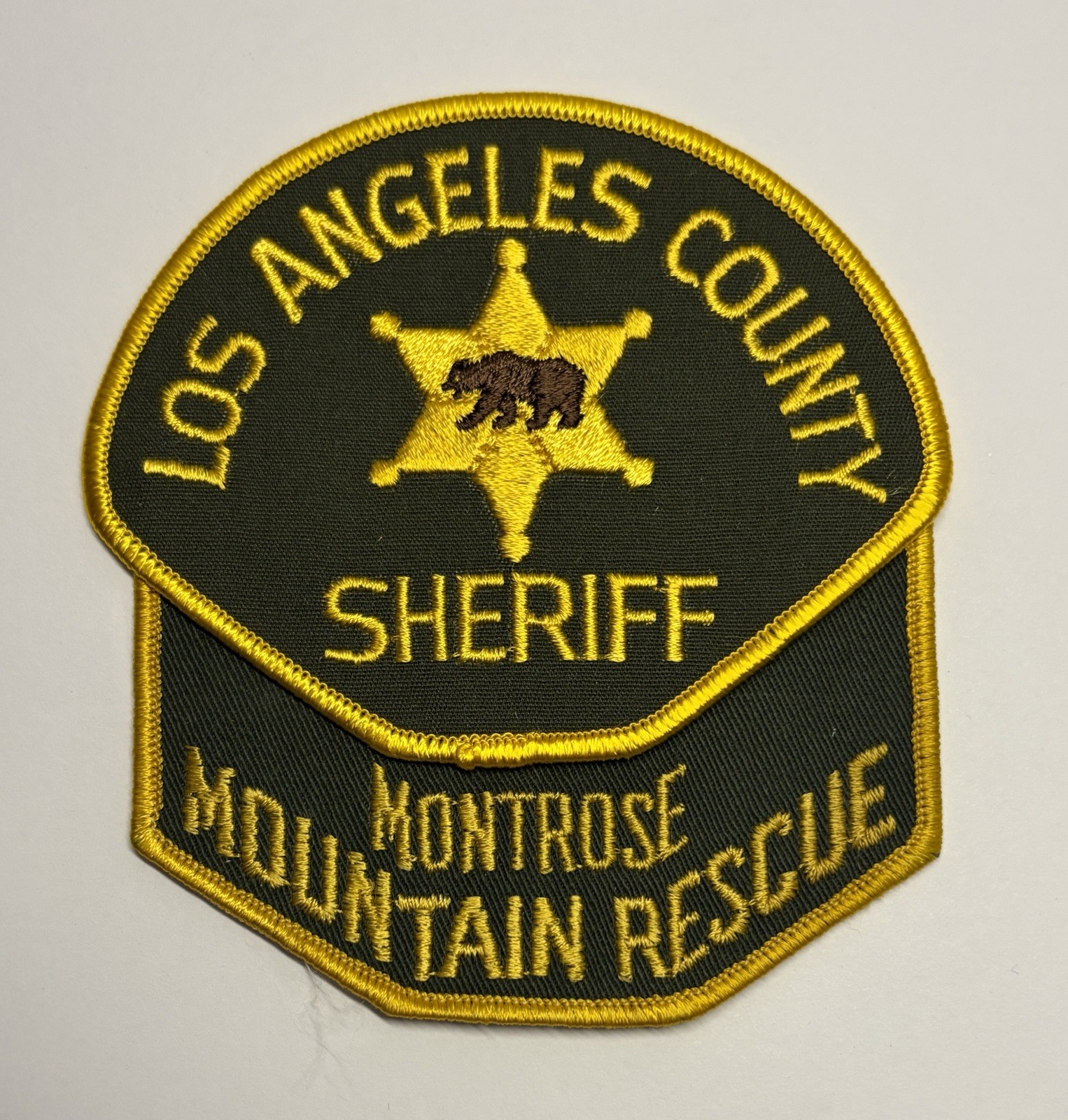 VINTAGE CALIFORNIA LOS ANGELES COUNTY SHERIFF MONTROSE MOUNTAIN RESCUE UNIT #D25