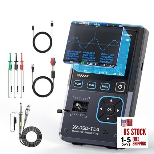 【Upgraded Model with 1xP6100 Probe】 FNRSI DSO-TC4 3in1 Digital