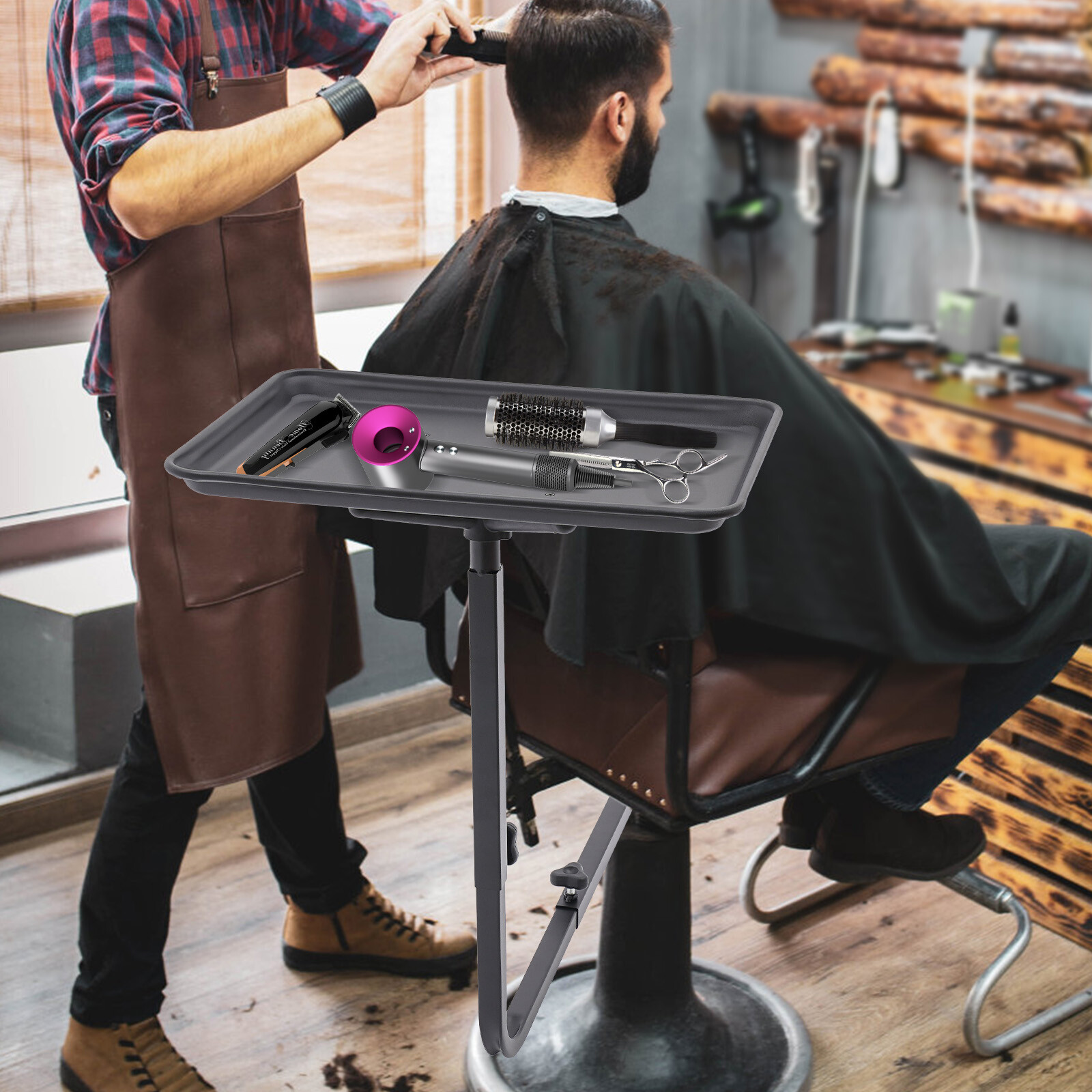 Salon Tray f/Hair Stylist Salon Tray Attached to Chair Salon Tray f/Barber Chair