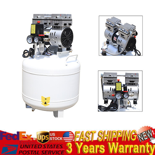 115PSI 40L Dental Medical Air Compressor Silent Air Compressor Oilless