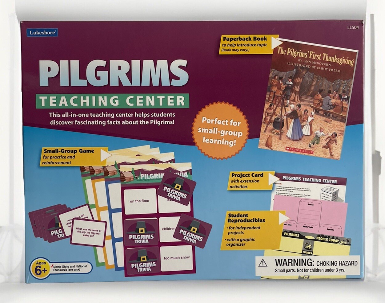 Lakeshore Learning Pilgrims  Teaching Center Grades 1-2 Homeschool Thanksgiving