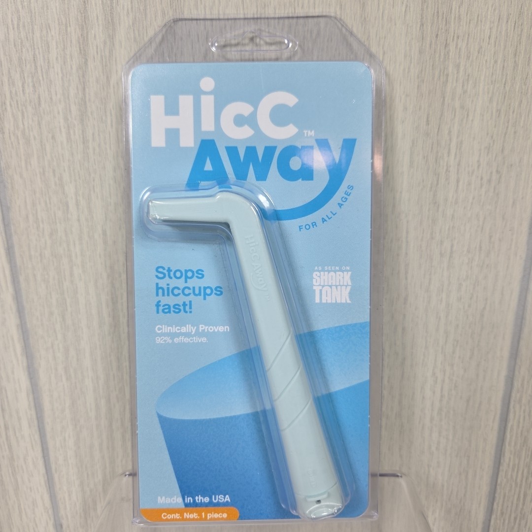 HiccAway Straw Stops Hiccups Fast Clinically Proven Relief Device