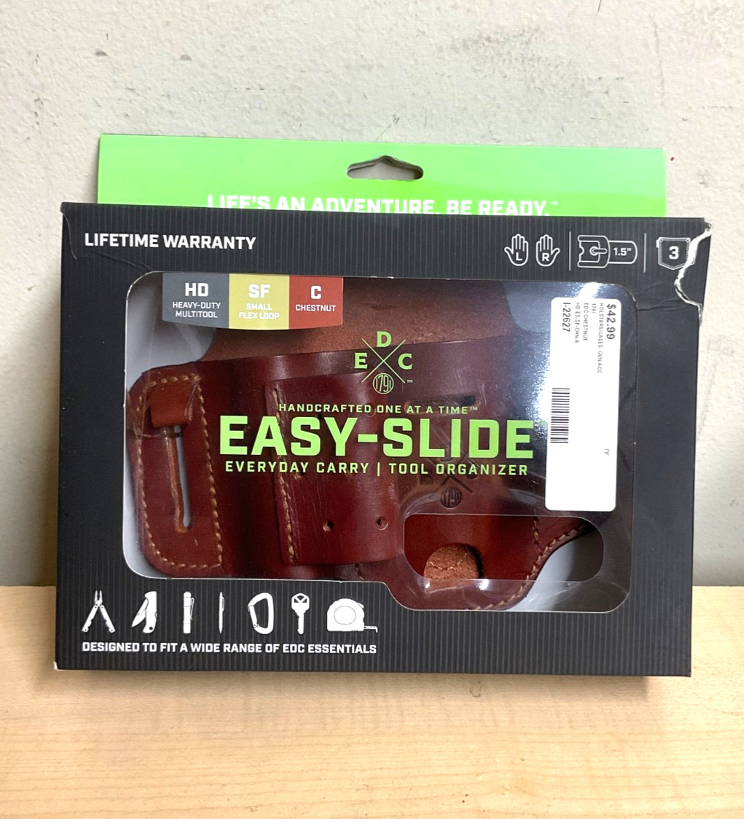 1791 Easy-Slide Everyday Carry Tool Organizer  Chestnut  HD-ES-SF-CHN-A