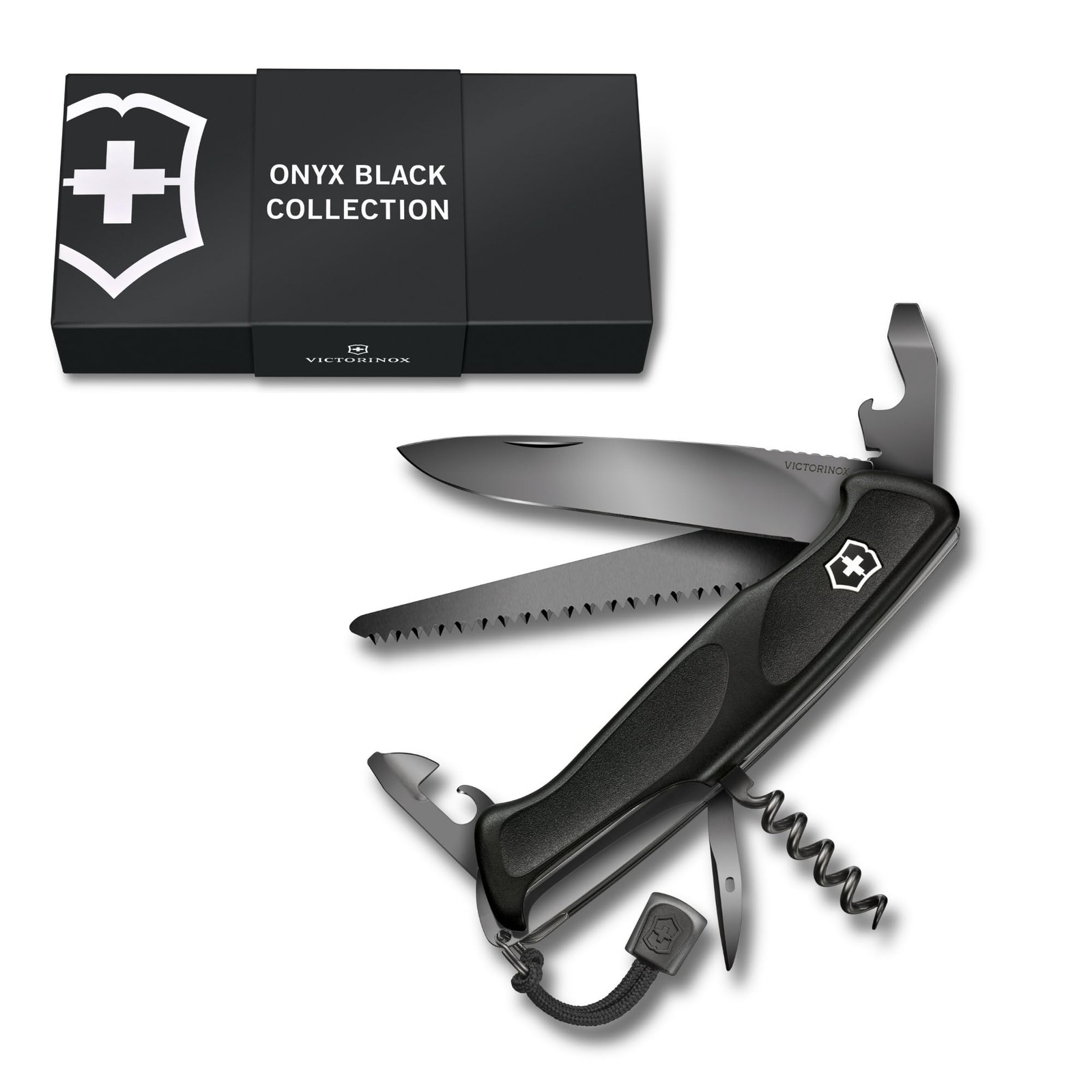 Victorinox Ranger Grip 55 Onyx Black Multi Tool Knife Saw 130mm Gift Box Swiss