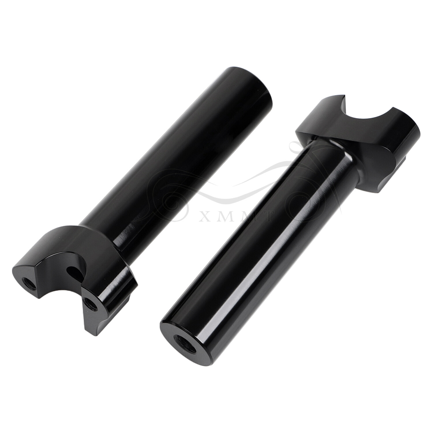 Black 5.5" Handlebar Risers Bottom For Harley 1" Bar Dyna Softail Sportster FXS