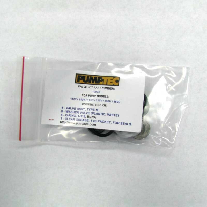 PumpTec 10004 Kit B Valve and Orings- 112v 112T 113v 217v 348 356 360