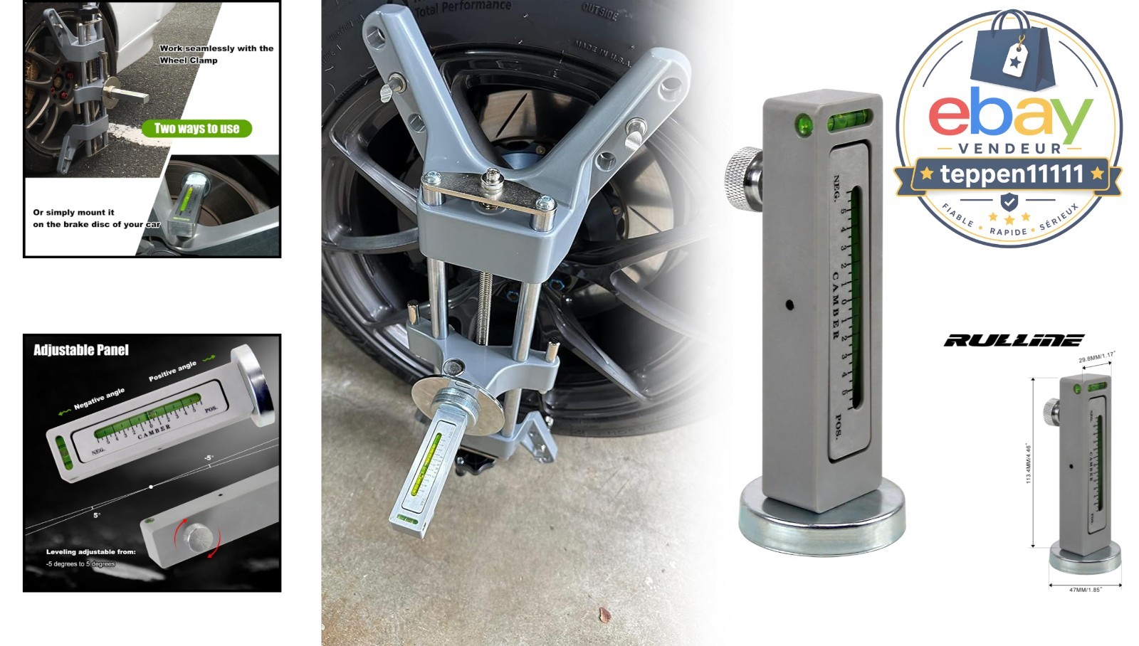 Magnetic Wheel Alignment Gauge Camber Caster Tool