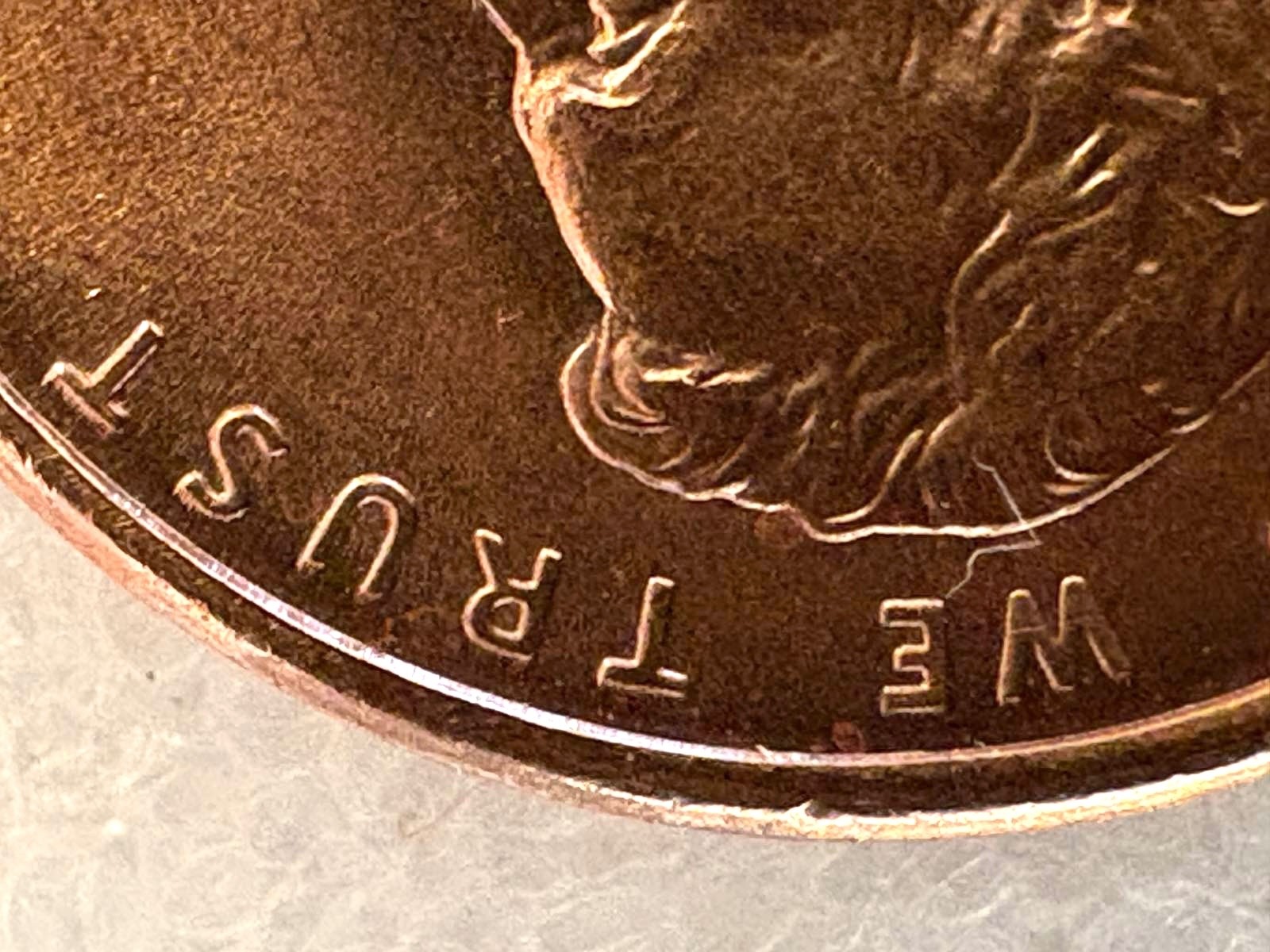1997 U.S. penny no mint mark, Close AM, Rim Errors, off-center & More