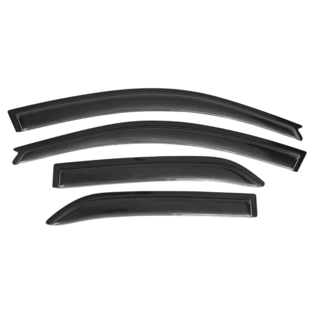 4pcs Acrylic Smoke Tinted Window Visors Front Rear Tape On for Lancer 02-07